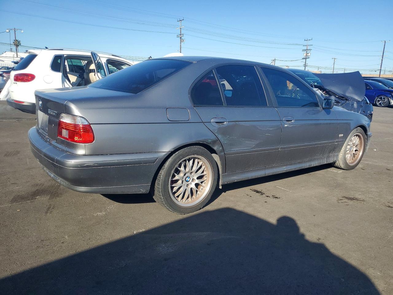 2003 Bmw 530 I Automatic Gray vin: WBADT63403CK31930