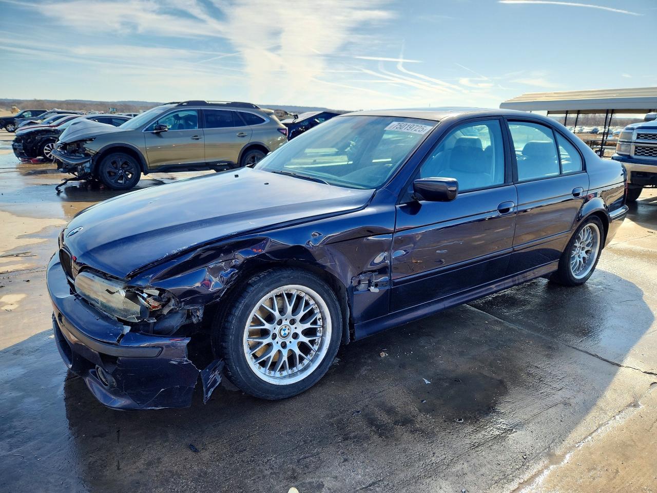 2001 Bmw 530 I Automatic Blue vin: WBADT63411CF00825