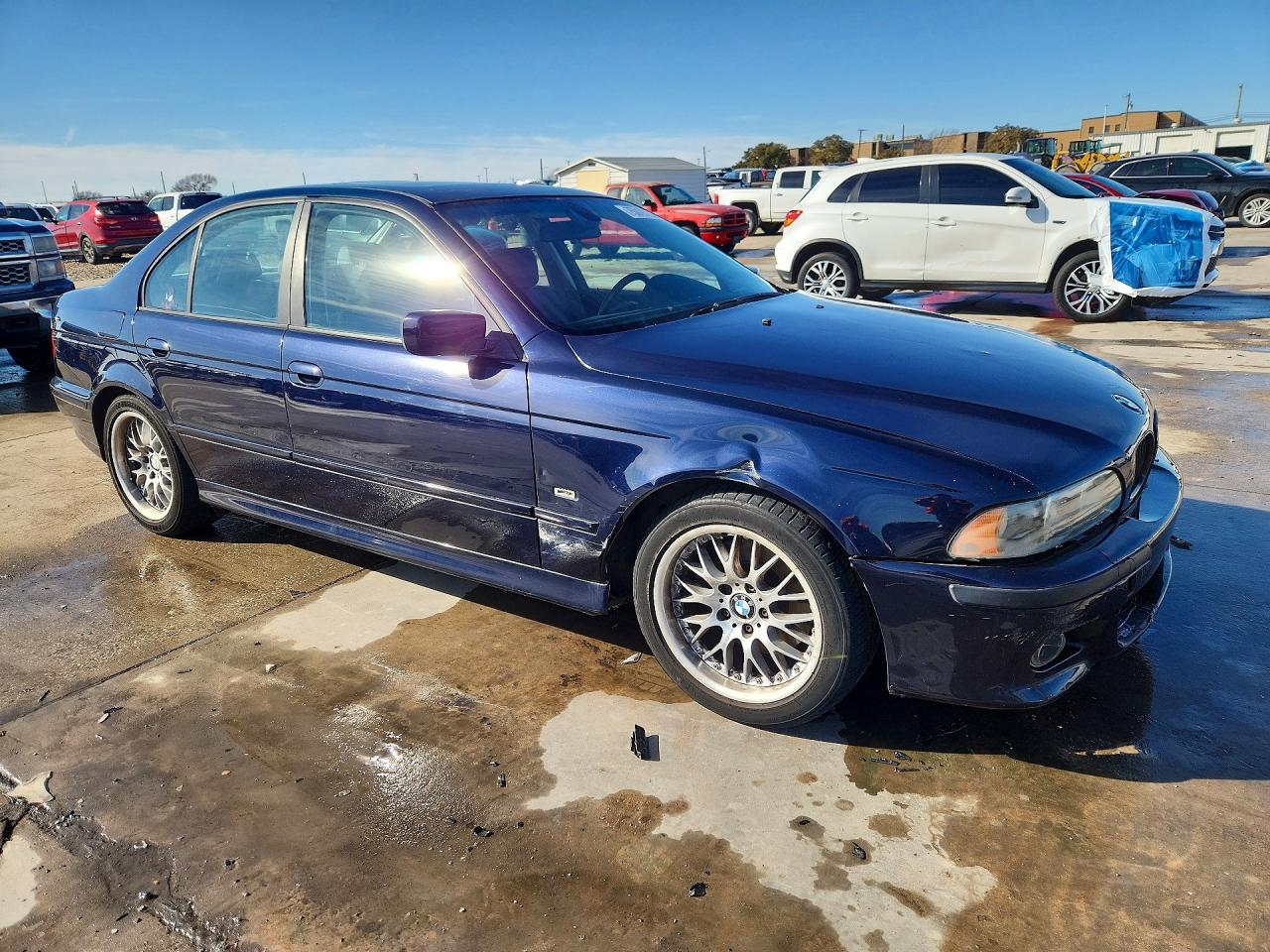 2001 Bmw 530 I Automatic Blue vin: WBADT63411CF00825