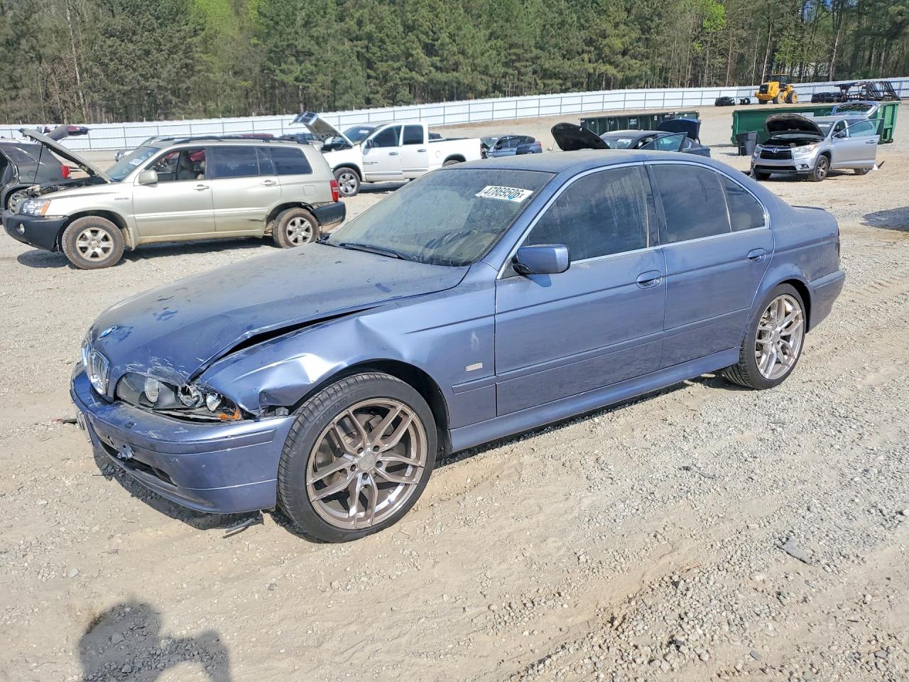 2001 Bmw 530 I Automatic Blue vin: WBADT63411CF01473