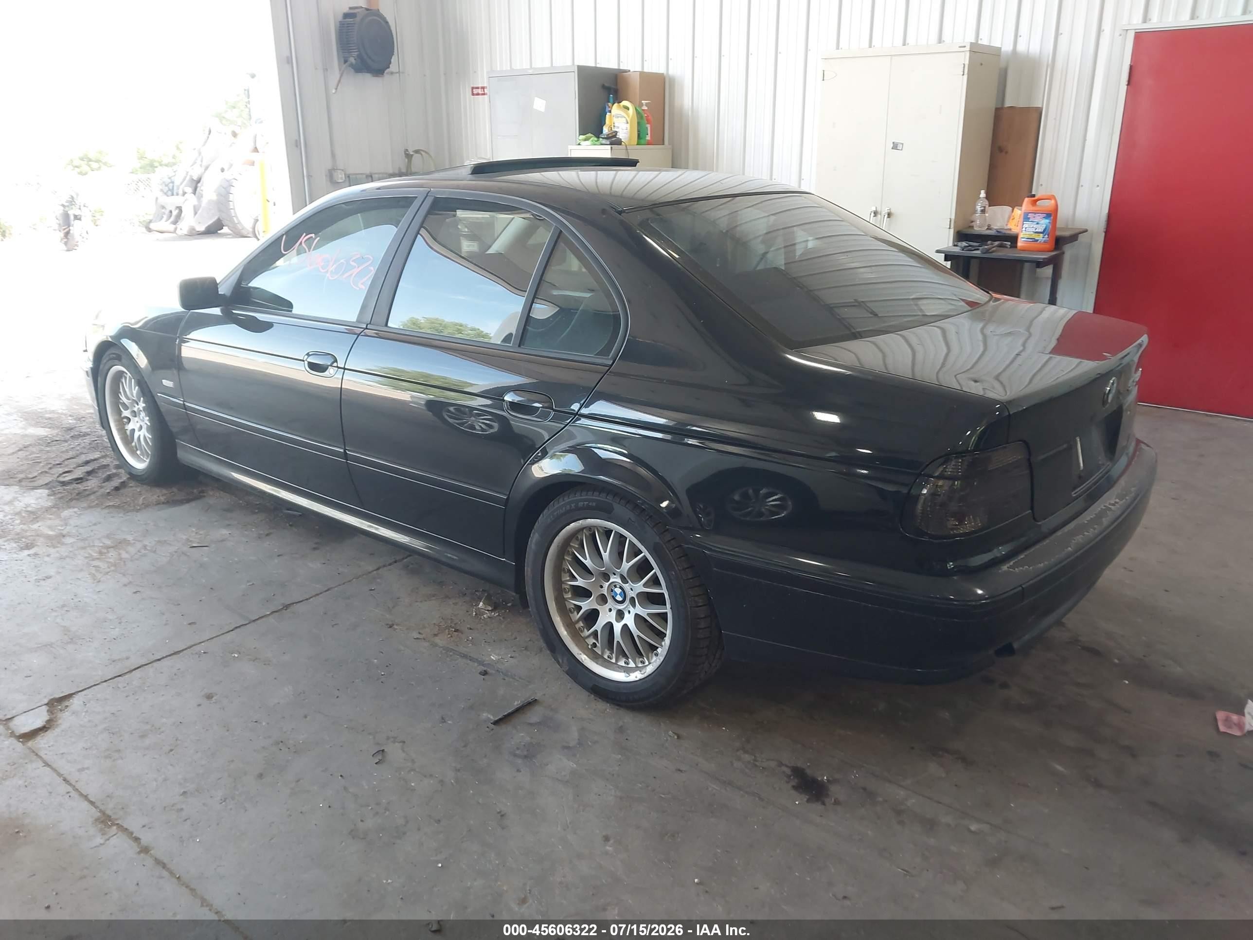 2002 Bmw 5 Series 530ia Black vin: WBADT63412CH92400