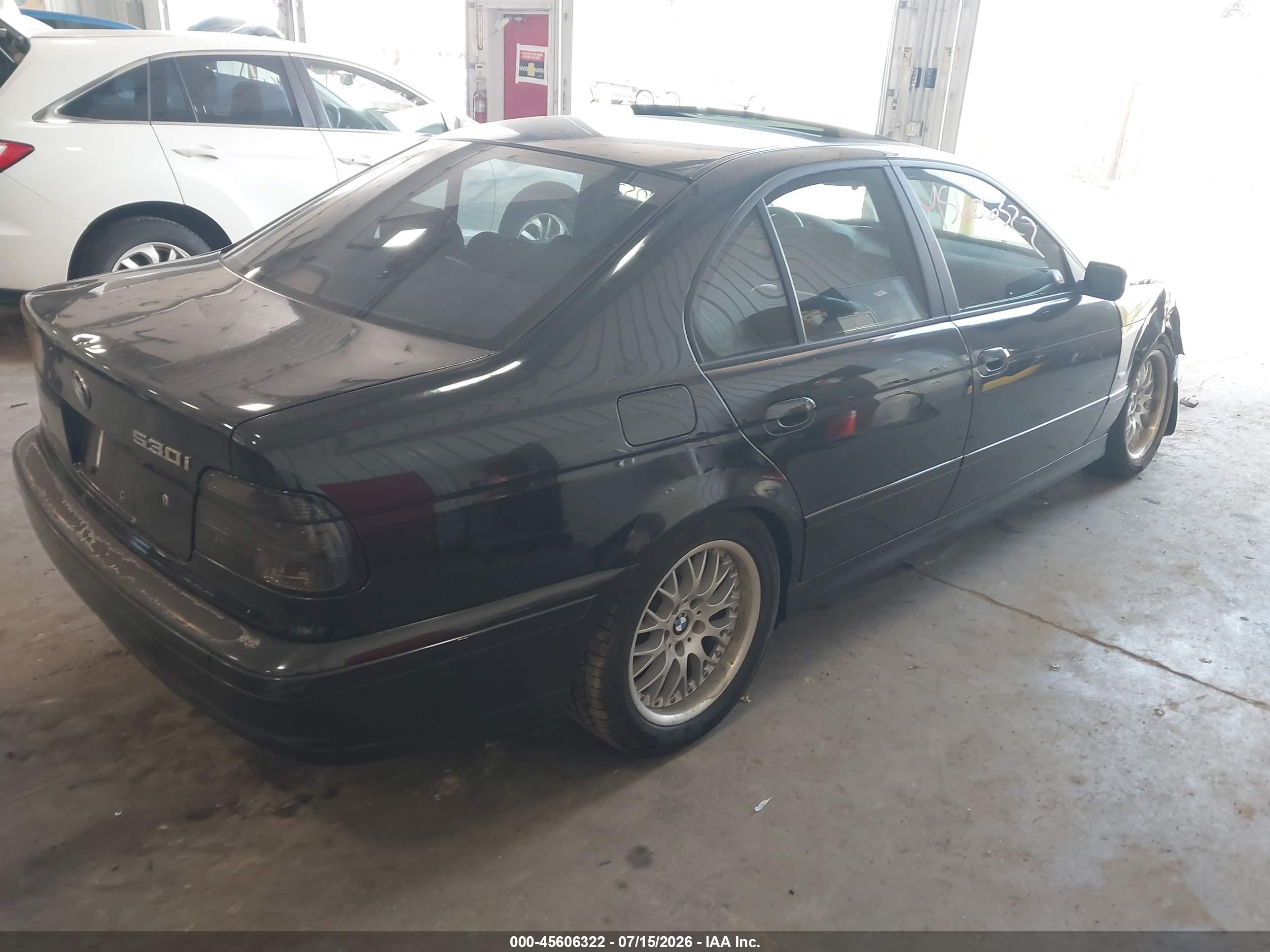 2002 Bmw 5 Series 530ia Black vin: WBADT63412CH92400