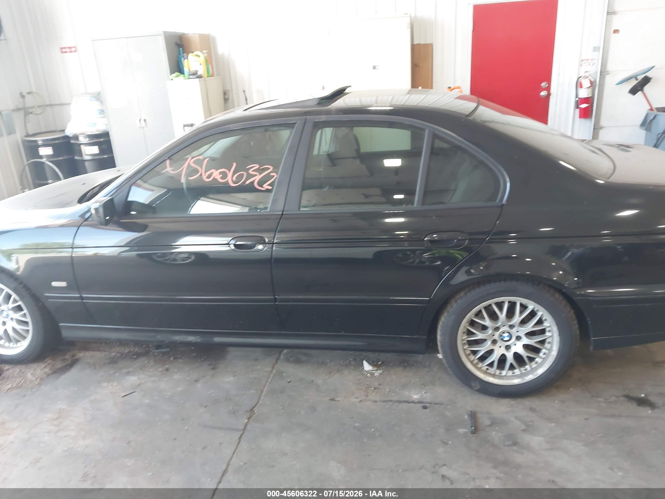 2002 Bmw 5 Series 530ia Black vin: WBADT63412CH92400