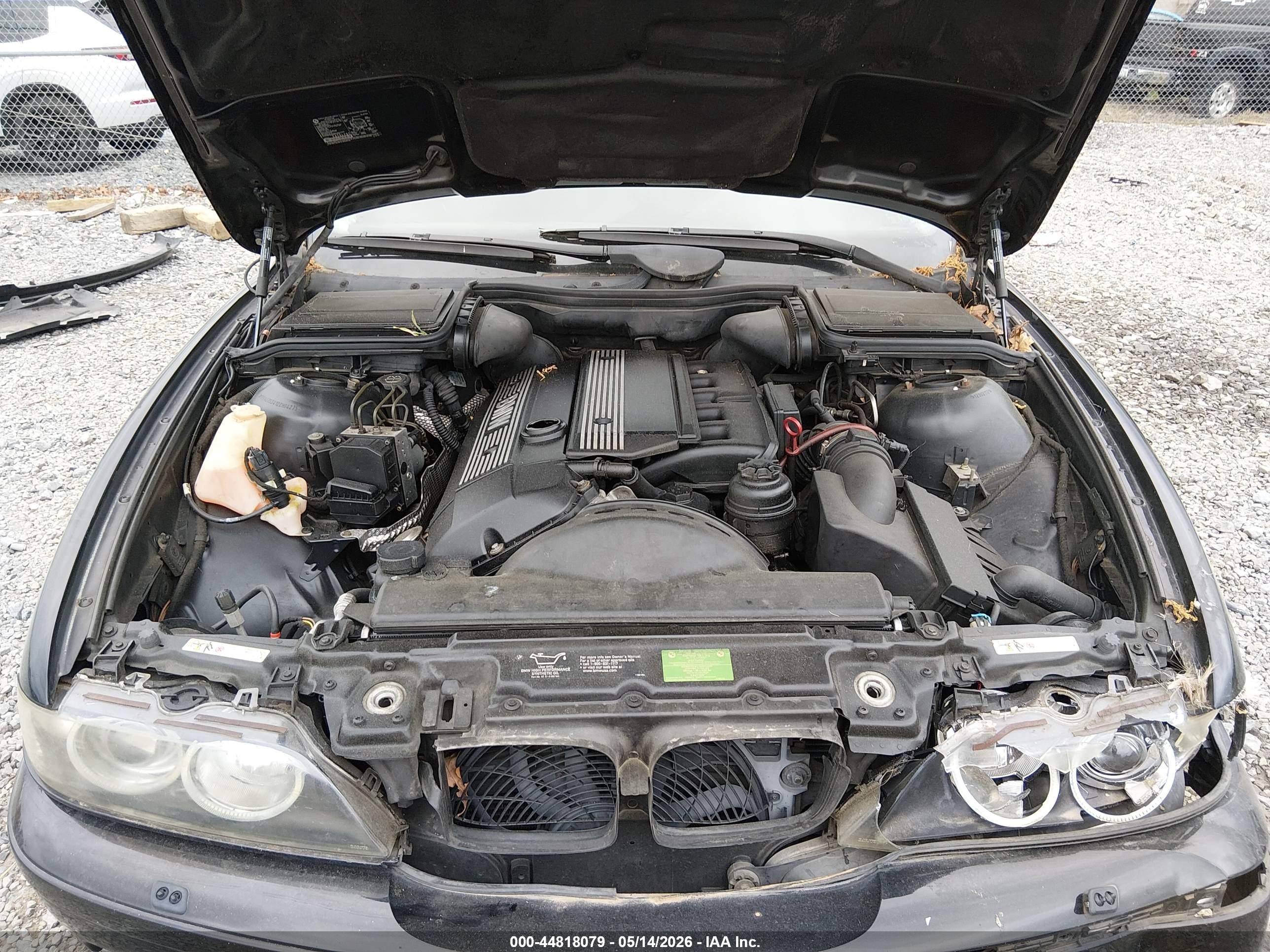 2002 Bmw 530ia   Черный vin: WBADT63412CH94275