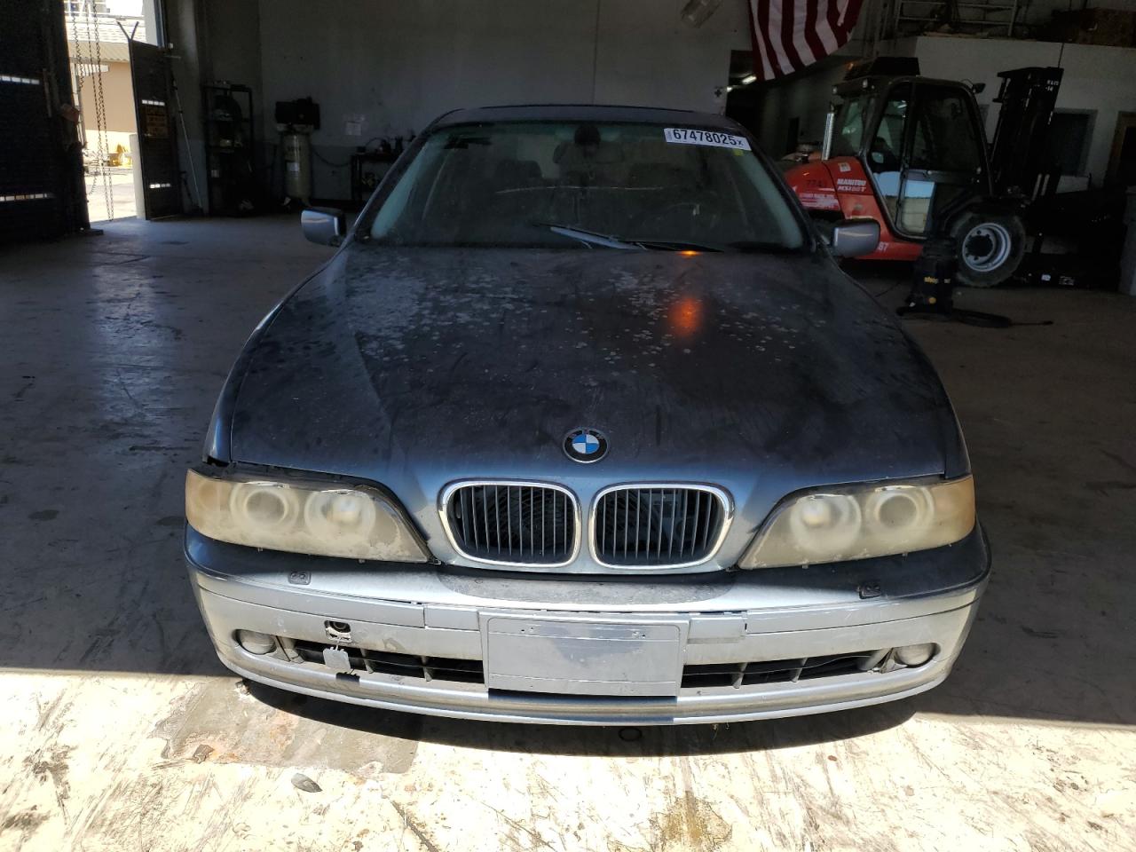 2002 Bmw 530 I Automatic Синий vin: WBADT63412CH96835