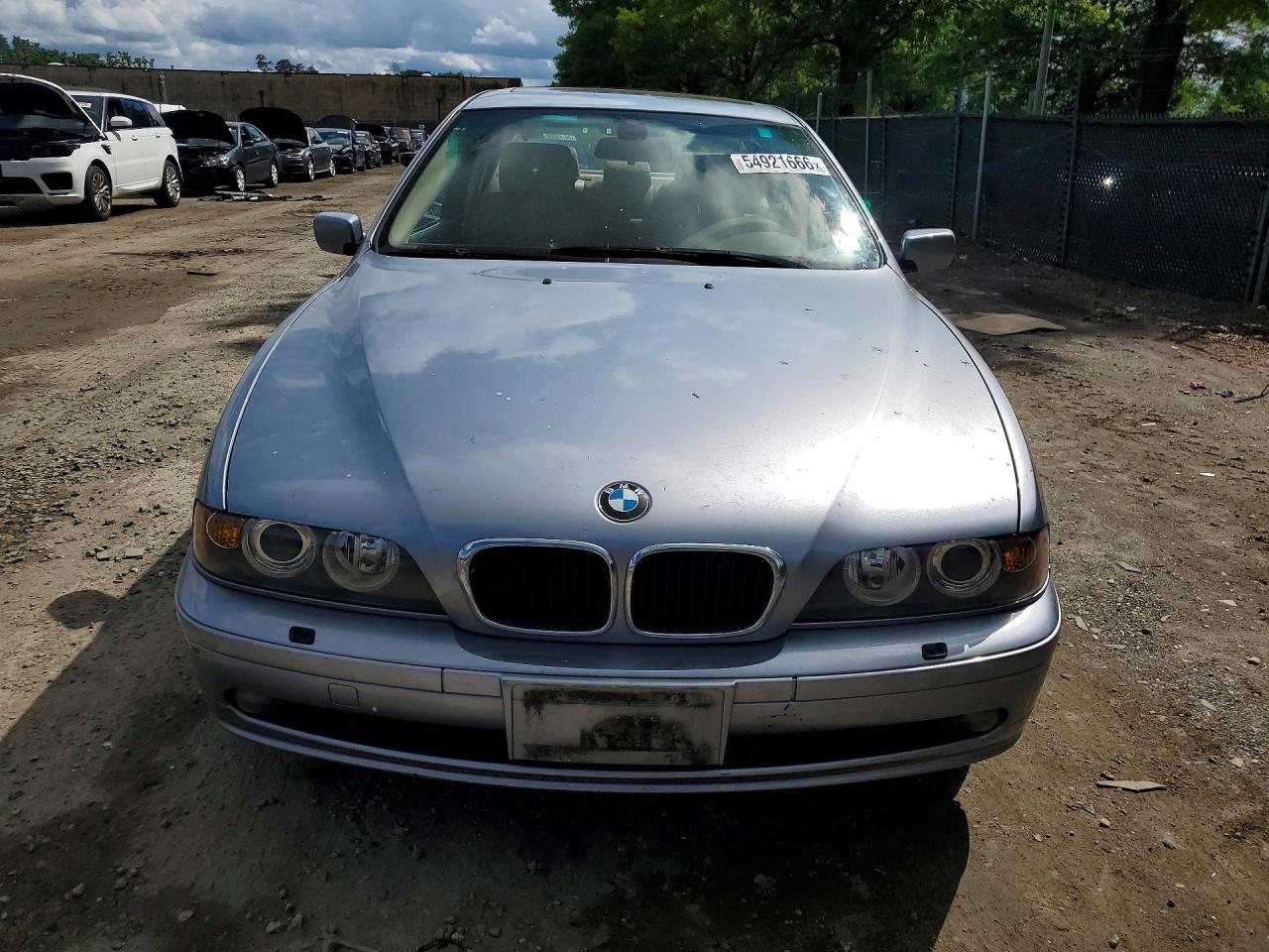 2003 Bmw 530 I Automatic Blue vin: WBADT63413CK38207