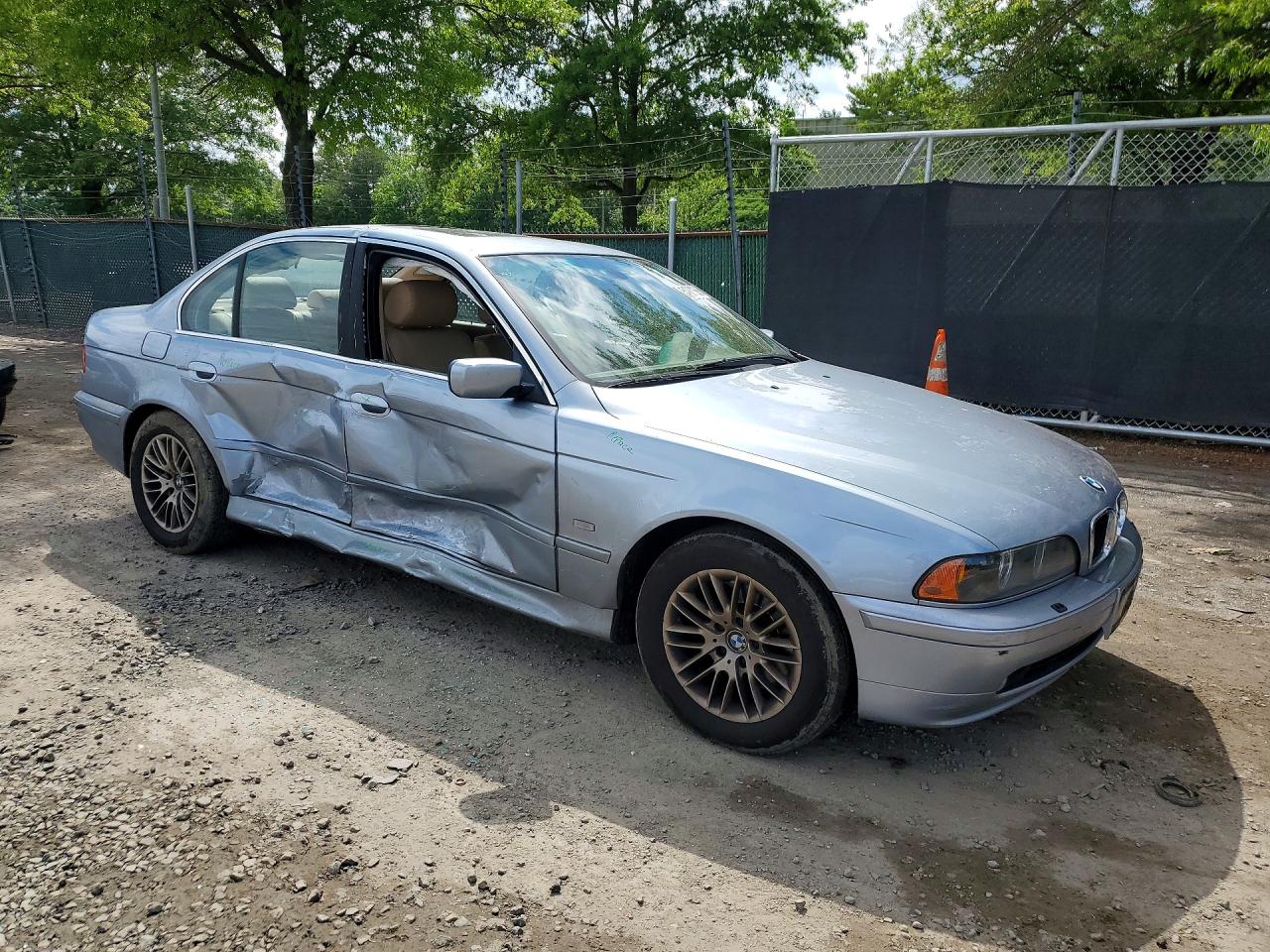 2003 Bmw 530 I Automatic Blue vin: WBADT63413CK38207