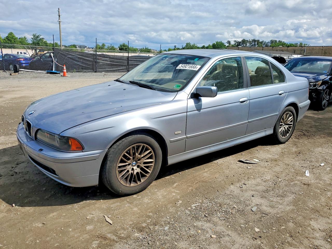 2003 Bmw 530 I Automatic Blue vin: WBADT63413CK38207