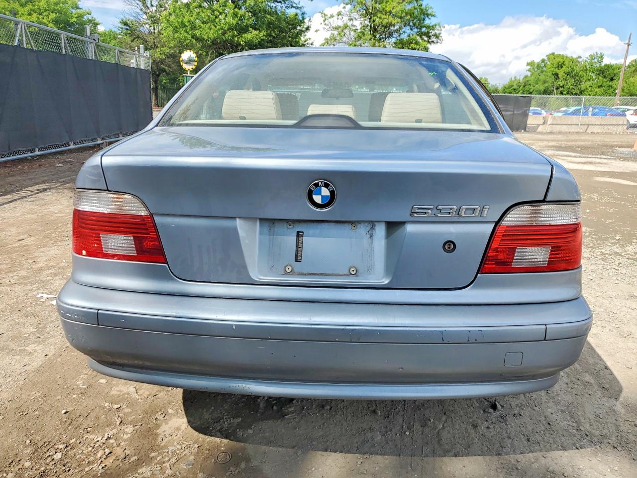 2003 Bmw 530 I Automatic Blue vin: WBADT63413CK38207