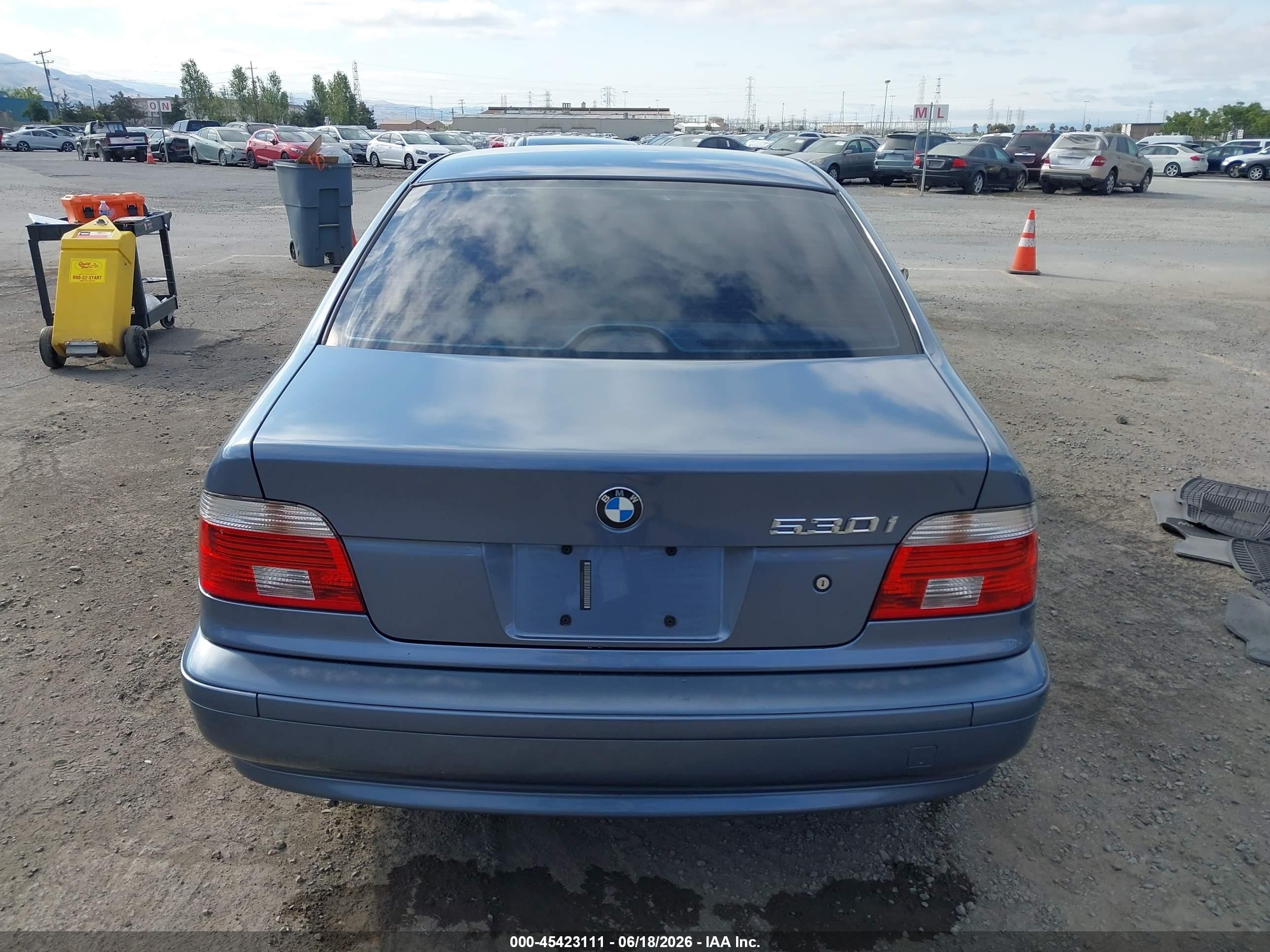 2003 Bmw 530ia Light Blue vin: WBADT63423CK29127