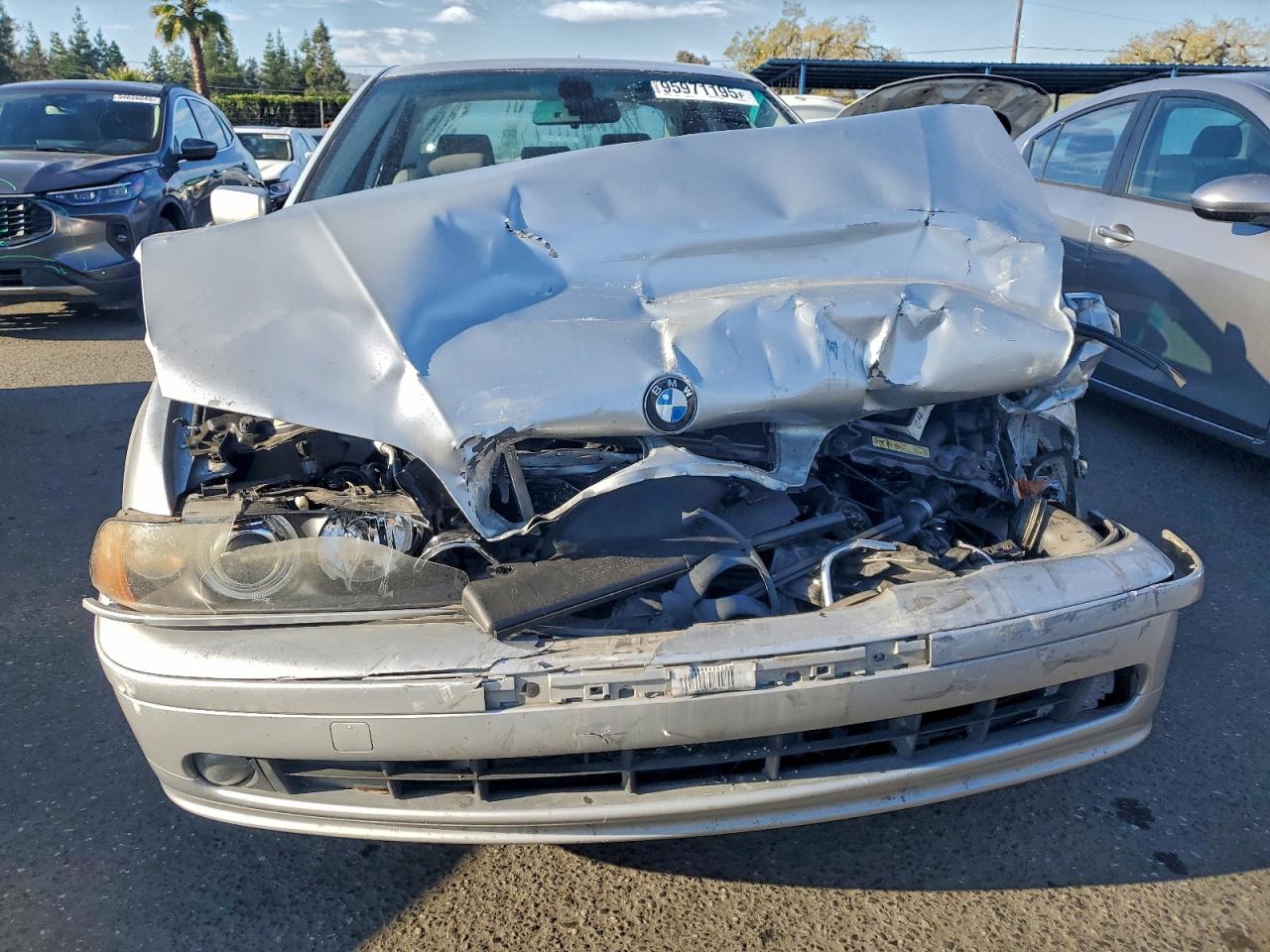 2003 Bmw 530 I Automatic Silver vin: WBADT63423CK33453