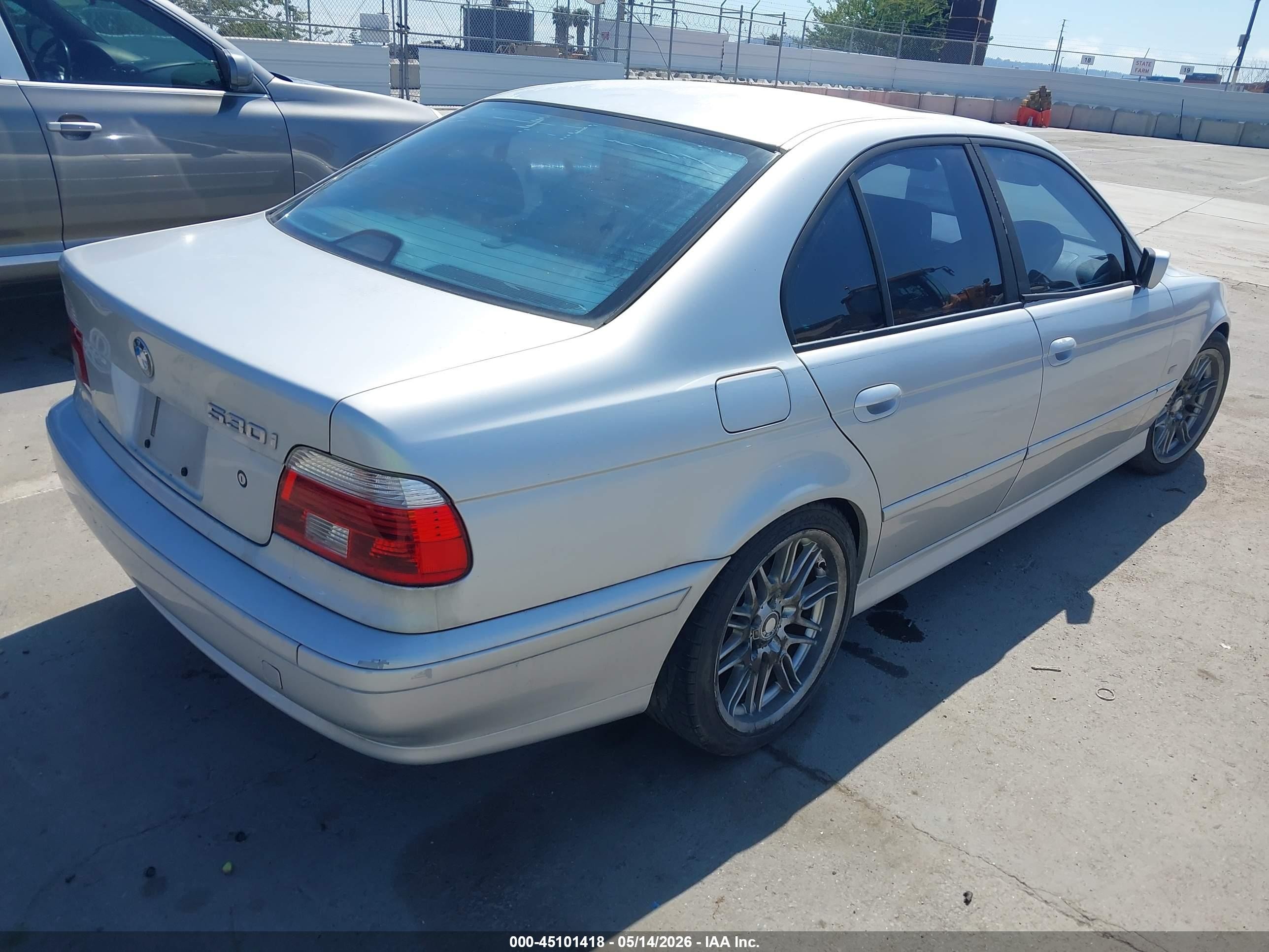 2003 Bmw 530ia   Silver vin: WBADT63423CK35994