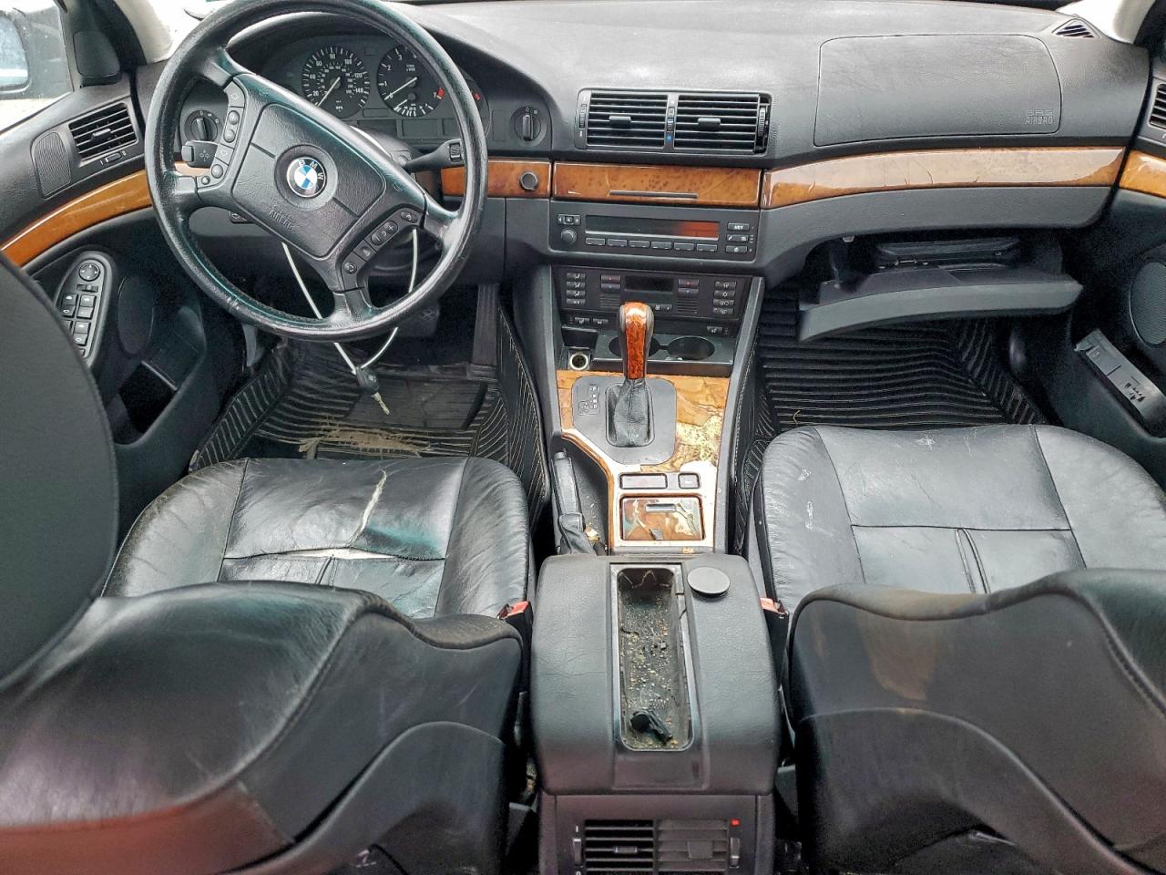 2001 Bmw 530 I Automatic Black vin: WBADT63431CF05556