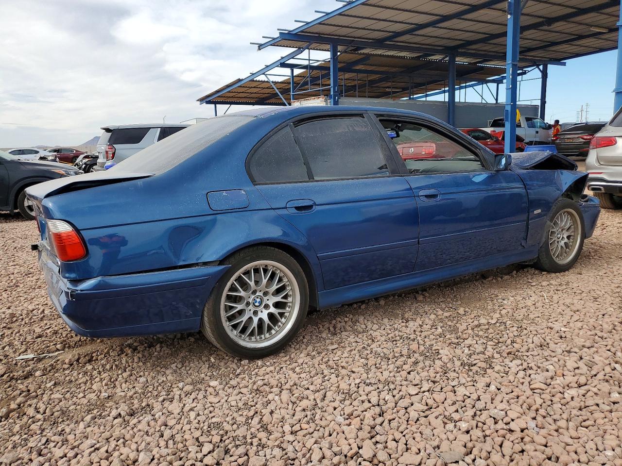 2003 Bmw 530 I Automatic Blue vin: WBADT63433CK44025
