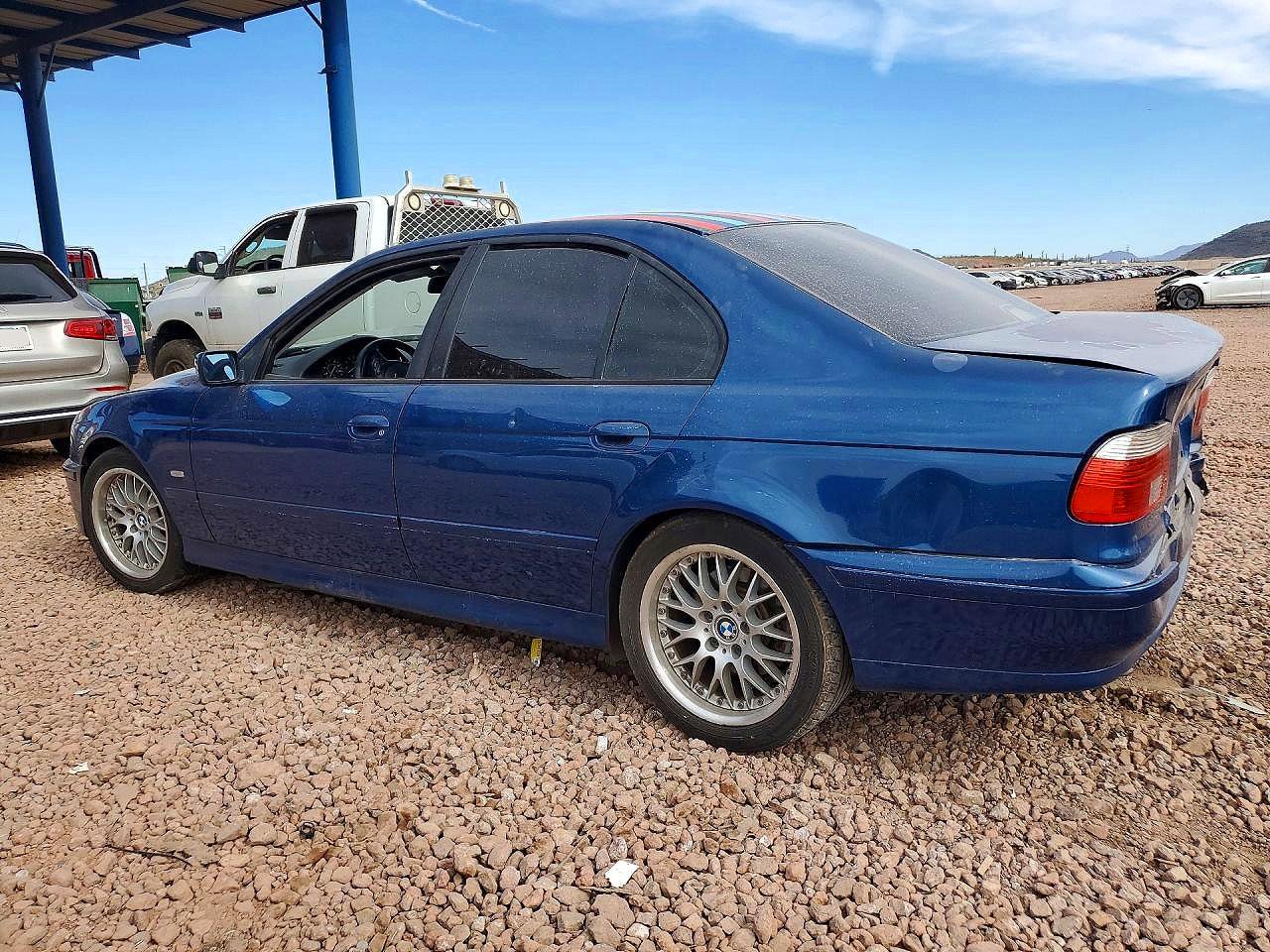2003 Bmw 530 I Automatic Blue vin: WBADT63433CK44025