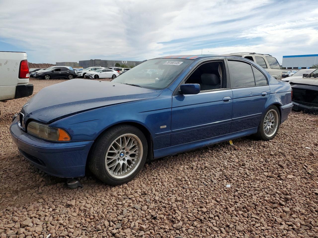 2003 Bmw 530 I Automatic Blue vin: WBADT63433CK44025