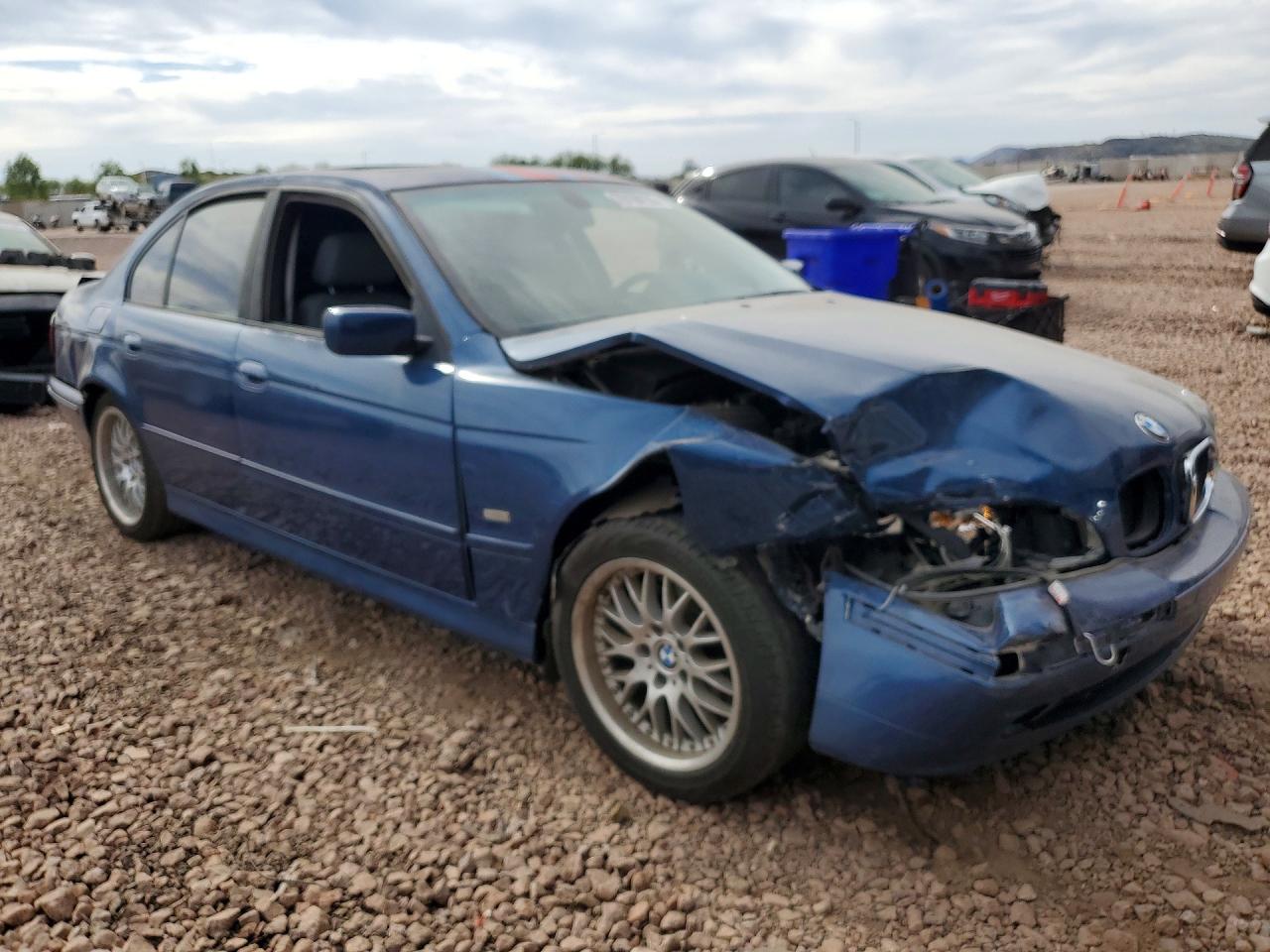 2003 Bmw 530 I Automatic Blue vin: WBADT63433CK44025