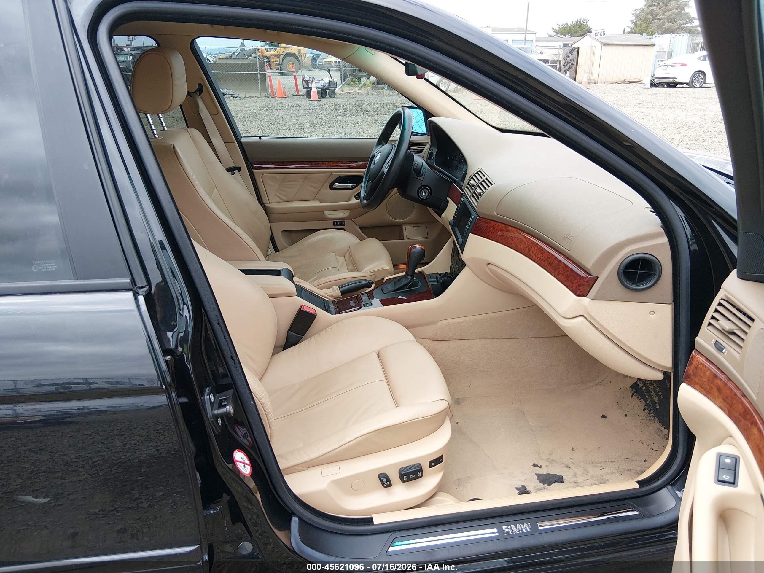 2002 Bmw 5 Series 530ia Black vin: WBADT63442CH90432