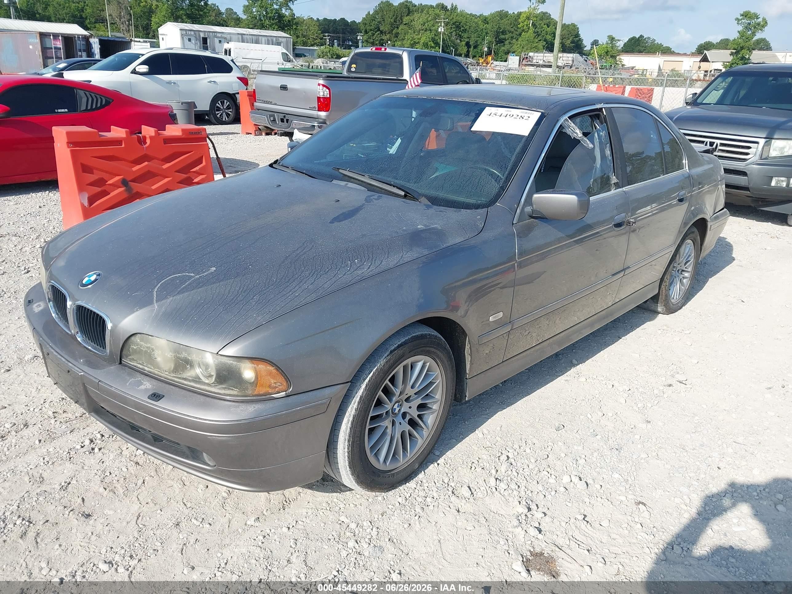 2003 Bmw 5 Series 530ia Gray vin: WBADT63443CK29923