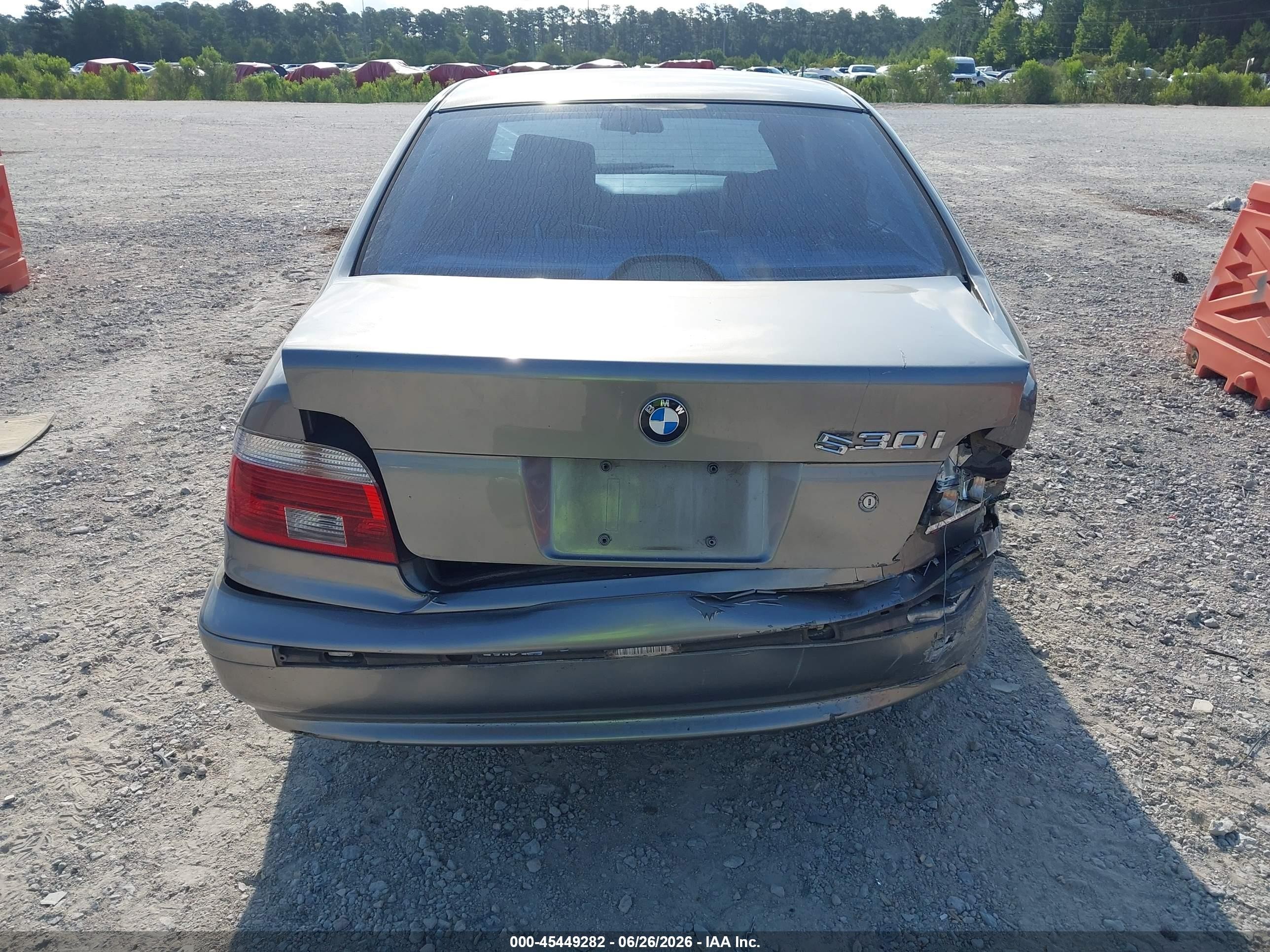 2003 Bmw 5 Series 530ia Gray vin: WBADT63443CK29923