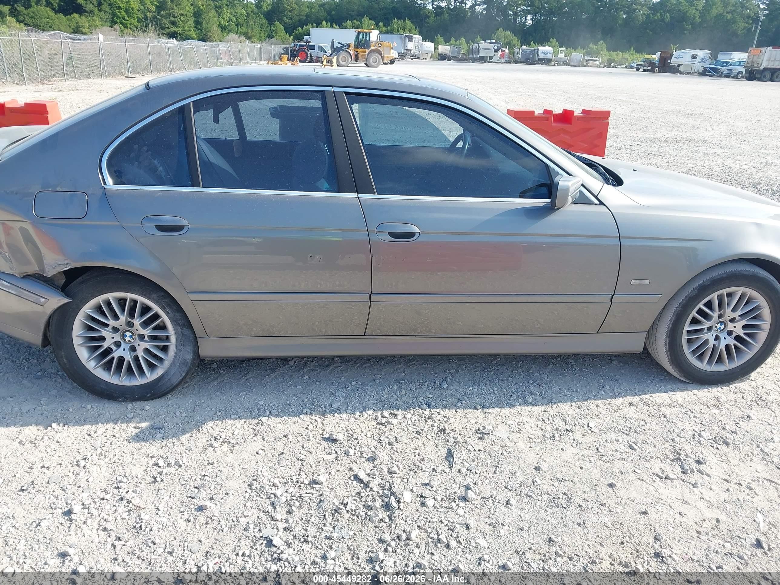 2003 Bmw 5 Series 530ia Gray vin: WBADT63443CK29923