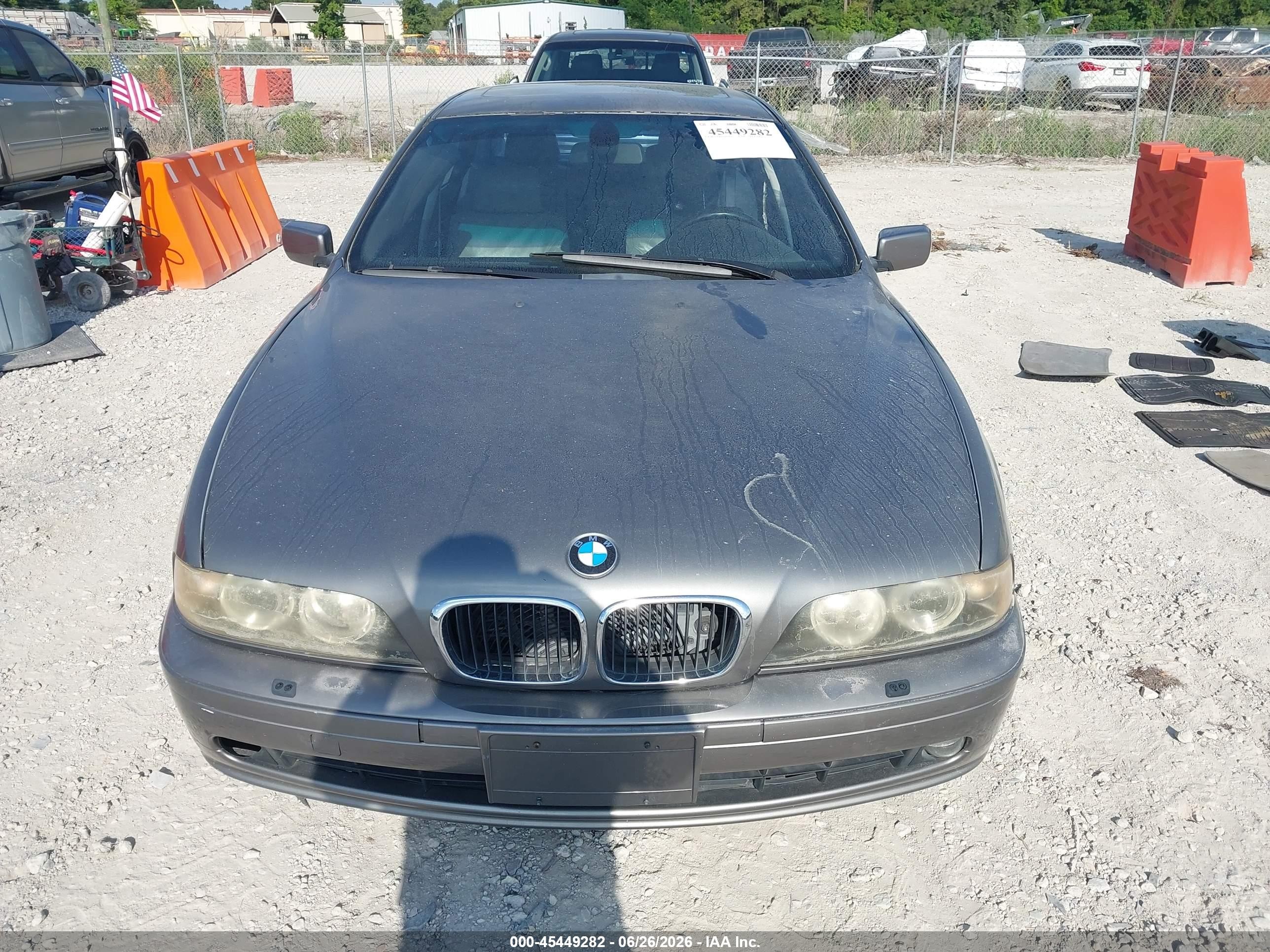 2003 Bmw 5 Series 530ia Gray vin: WBADT63443CK29923