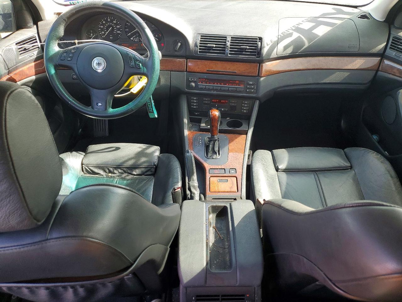 2003 Bmw 530 I Automatic Black vin: WBADT63443CK31459