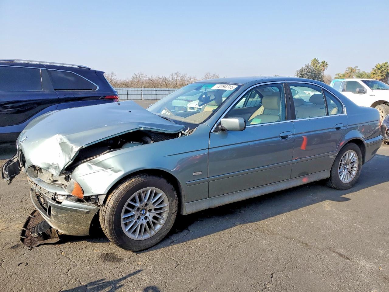2001 Bmw 530 I Automatic Teal vin: WBADT63461CF14283