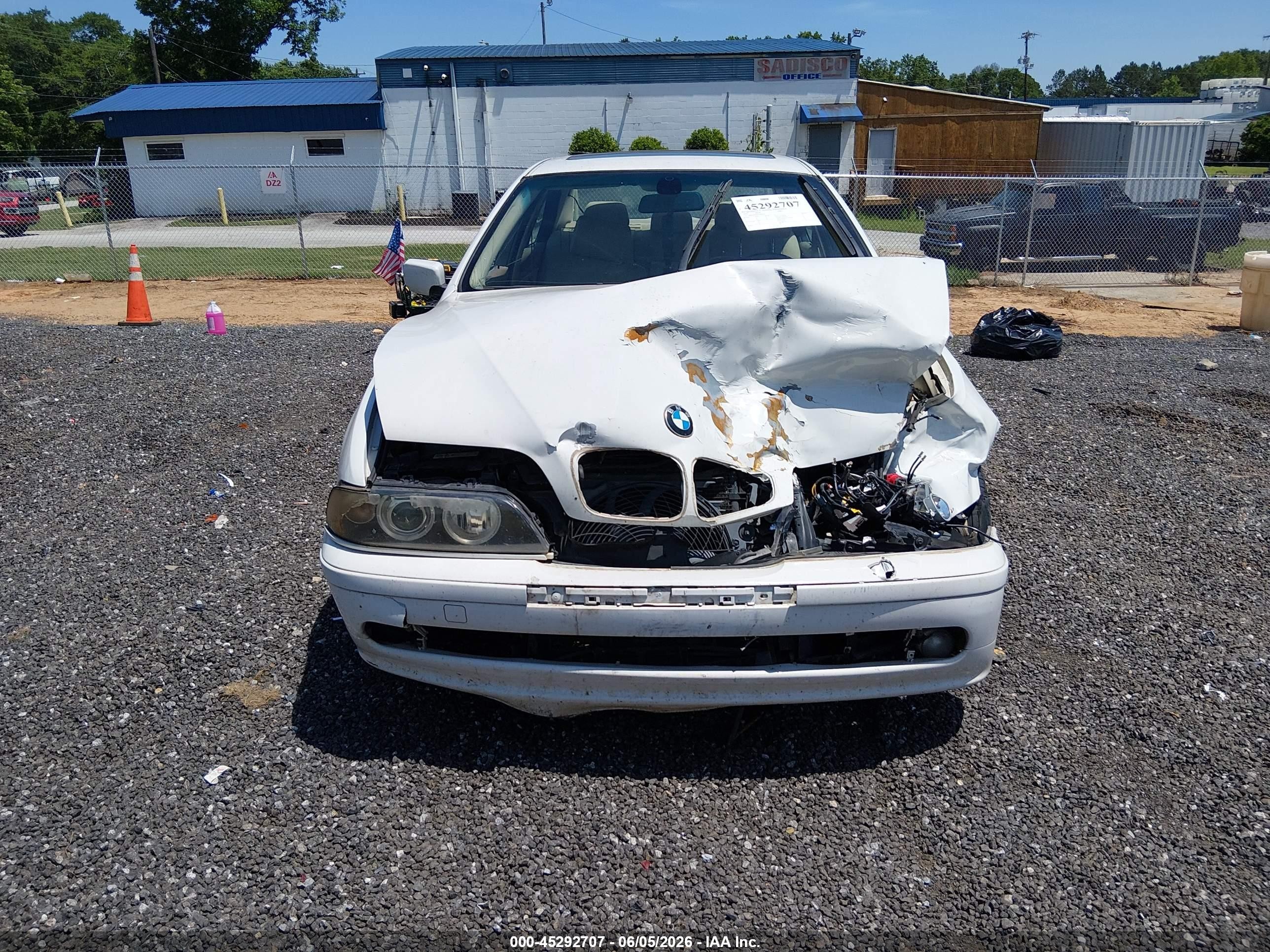 2002 Bmw 530ia White vin: WBADT63462CH89640