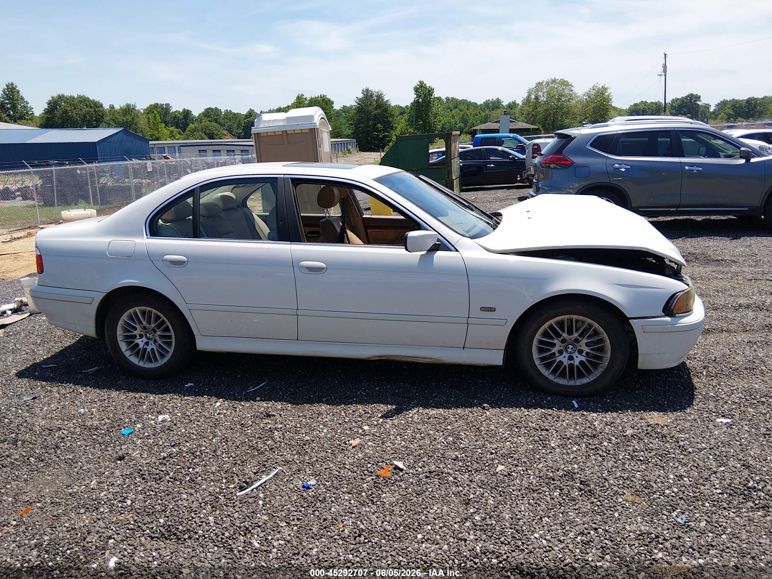 2002 Bmw 530ia White vin: WBADT63462CH89640