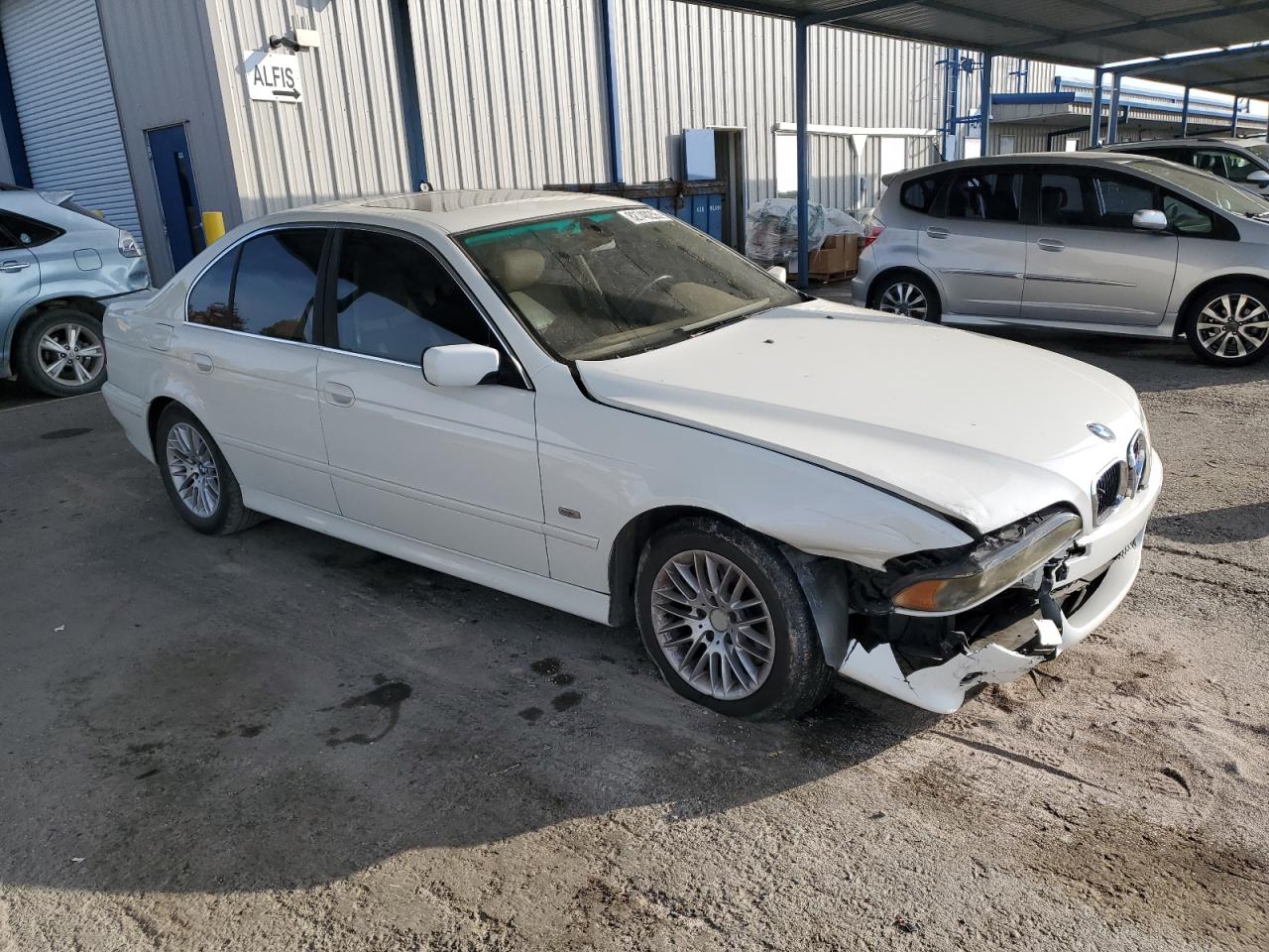 2003 Bmw 530 I Automatic White vin: WBADT63463CK41703