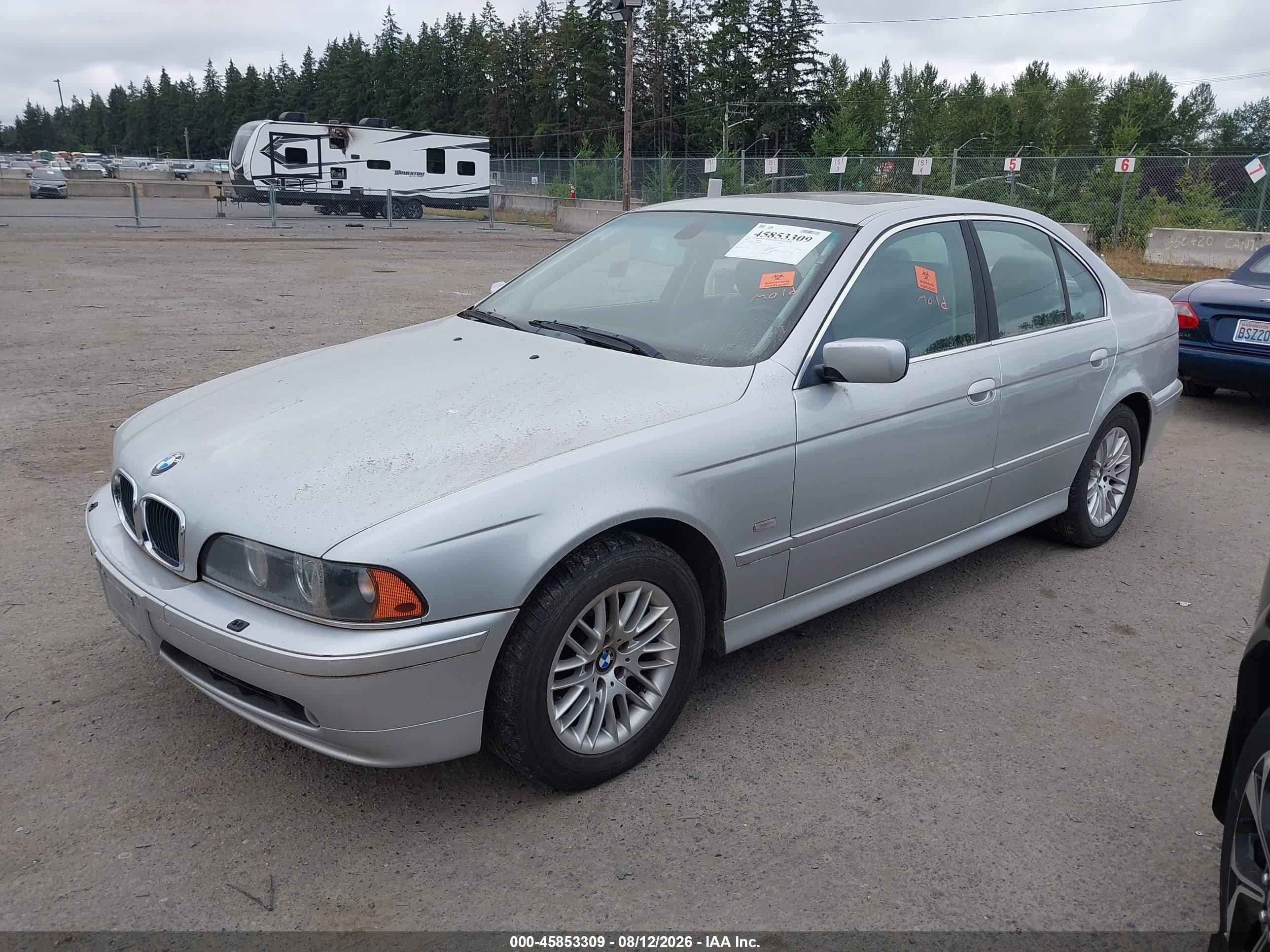 2001 Bmw 530ia   Серебряный vin: WBADT63471CF06144