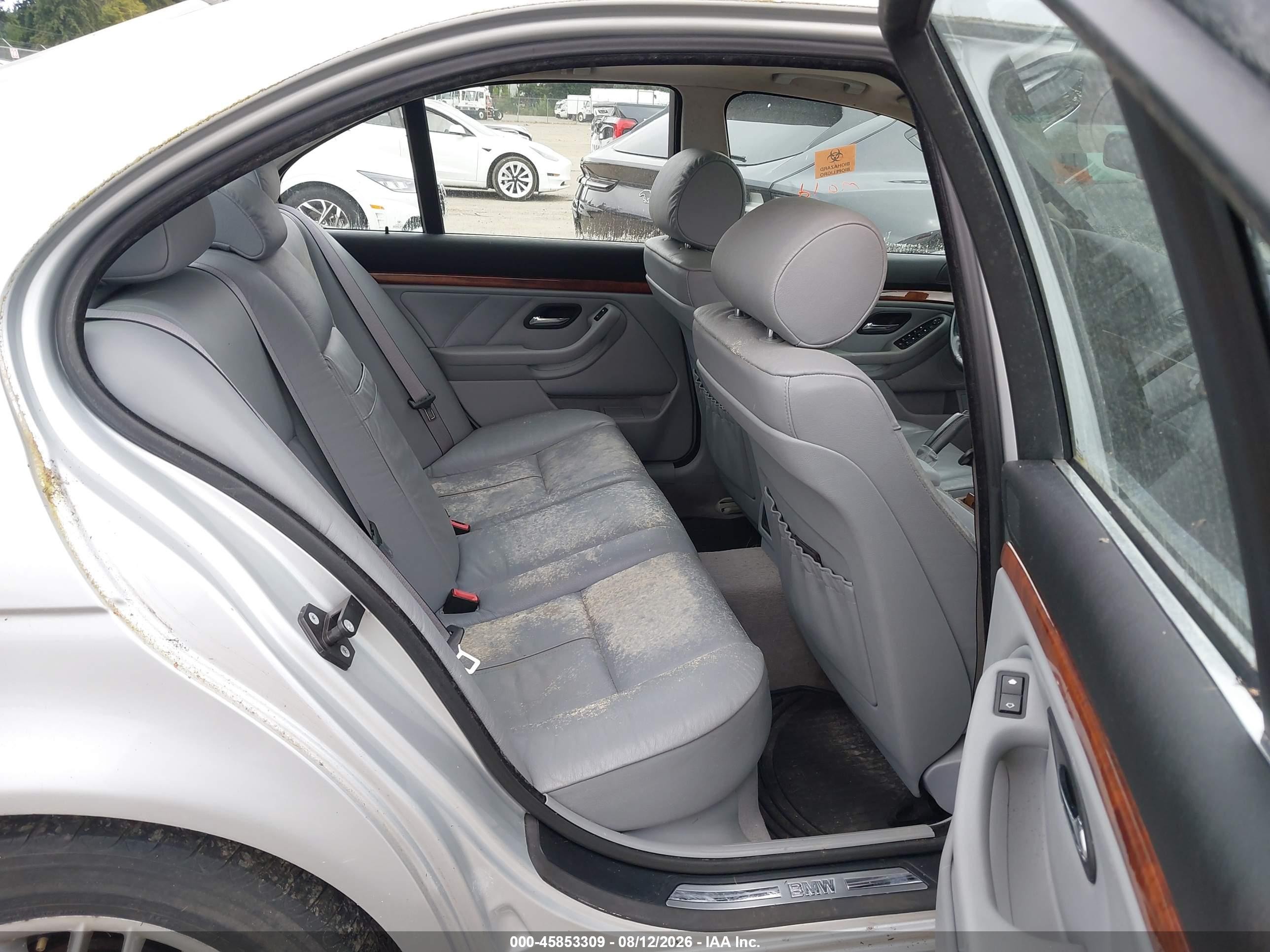 2001 Bmw 530ia   Серебряный vin: WBADT63471CF06144