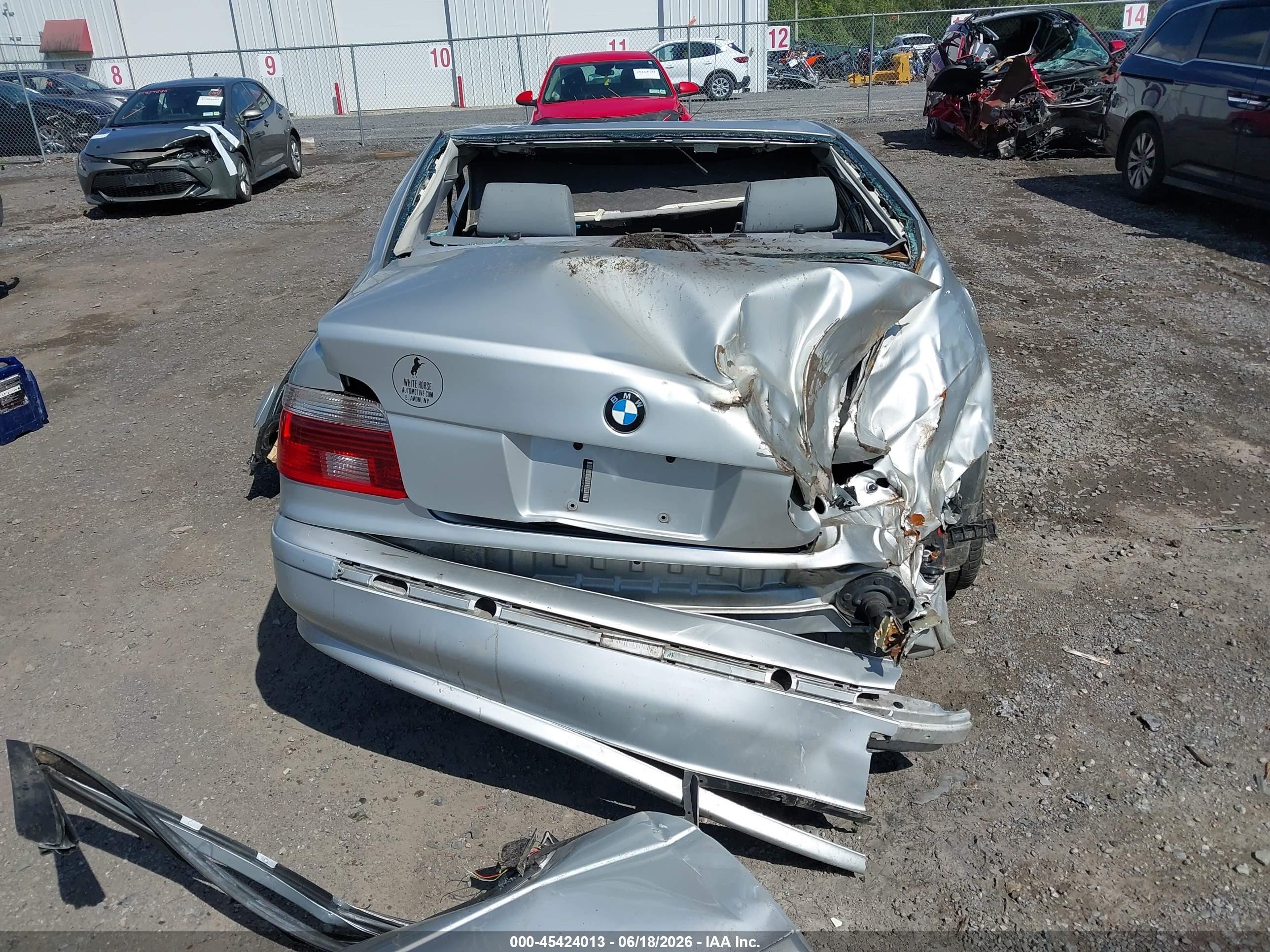 2002 Bmw 5 Series 530ia Silver vin: WBADT63472CH89789