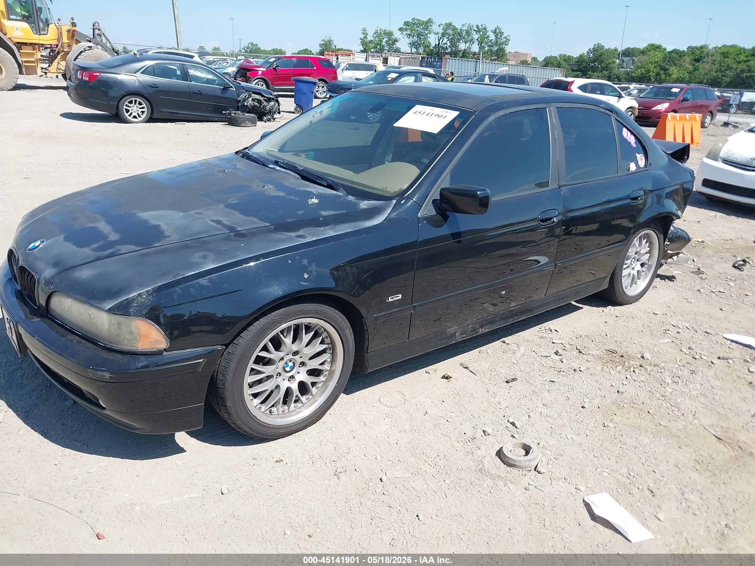 2002 Bmw 530ia   Черный vin: WBADT63472CH90201