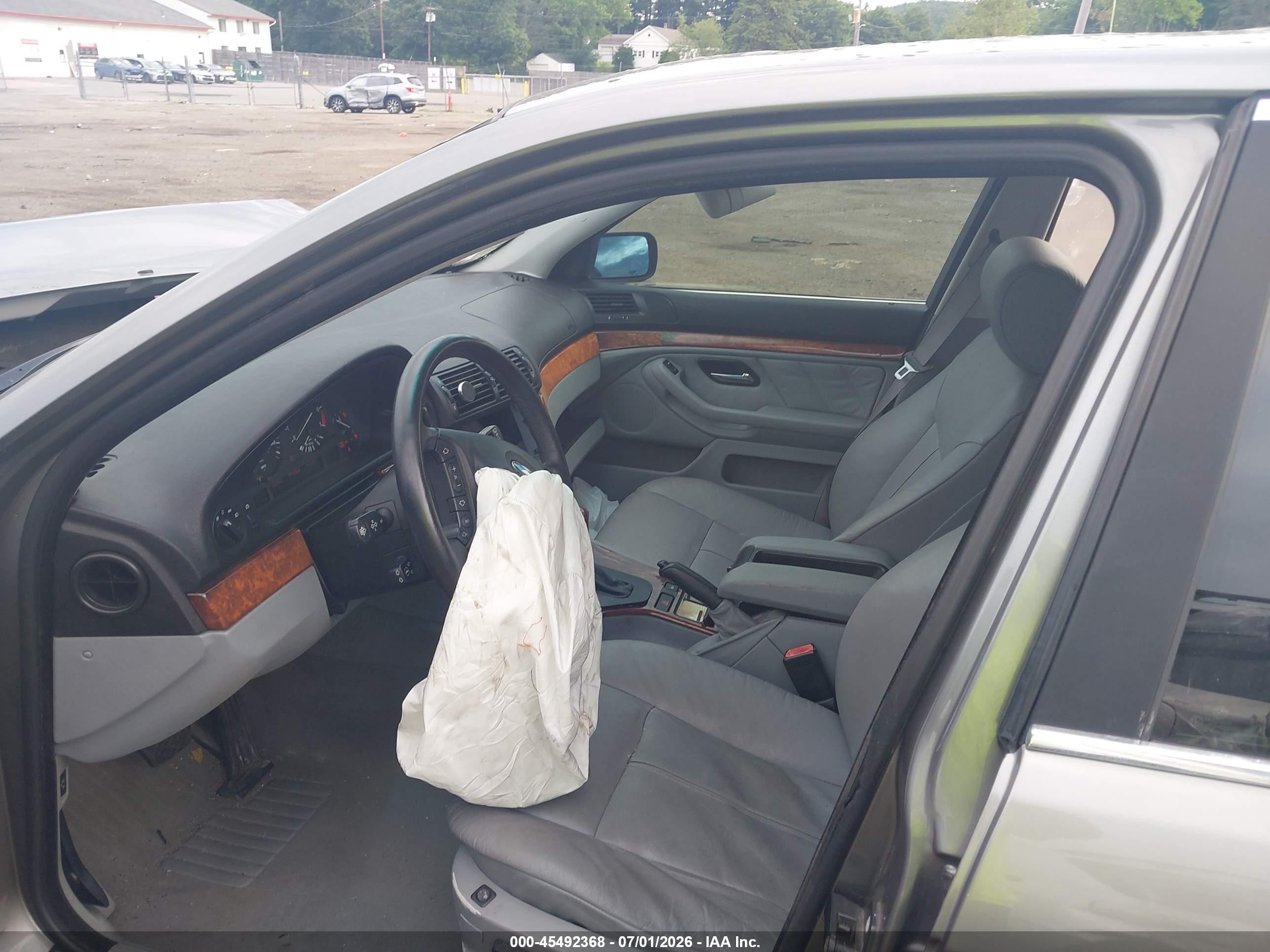 2002 Bmw 5 Series 530ia Gray vin: WBADT63472CH93115