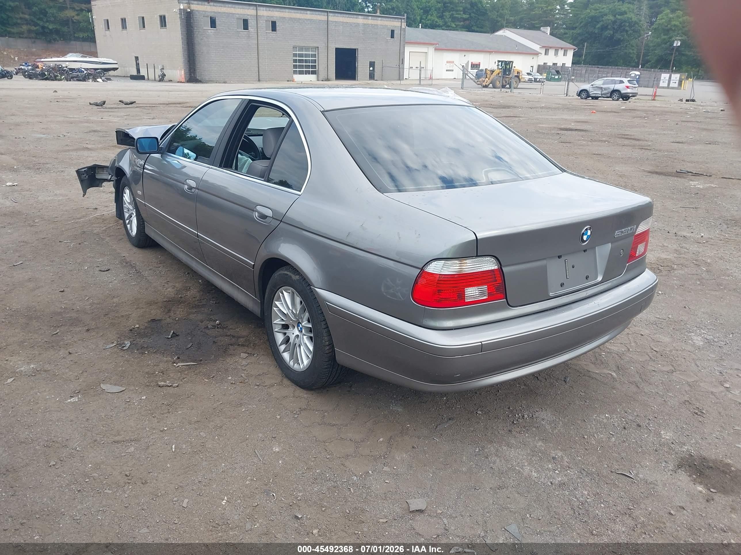 2002 Bmw 5 Series 530ia Gray vin: WBADT63472CH93115
