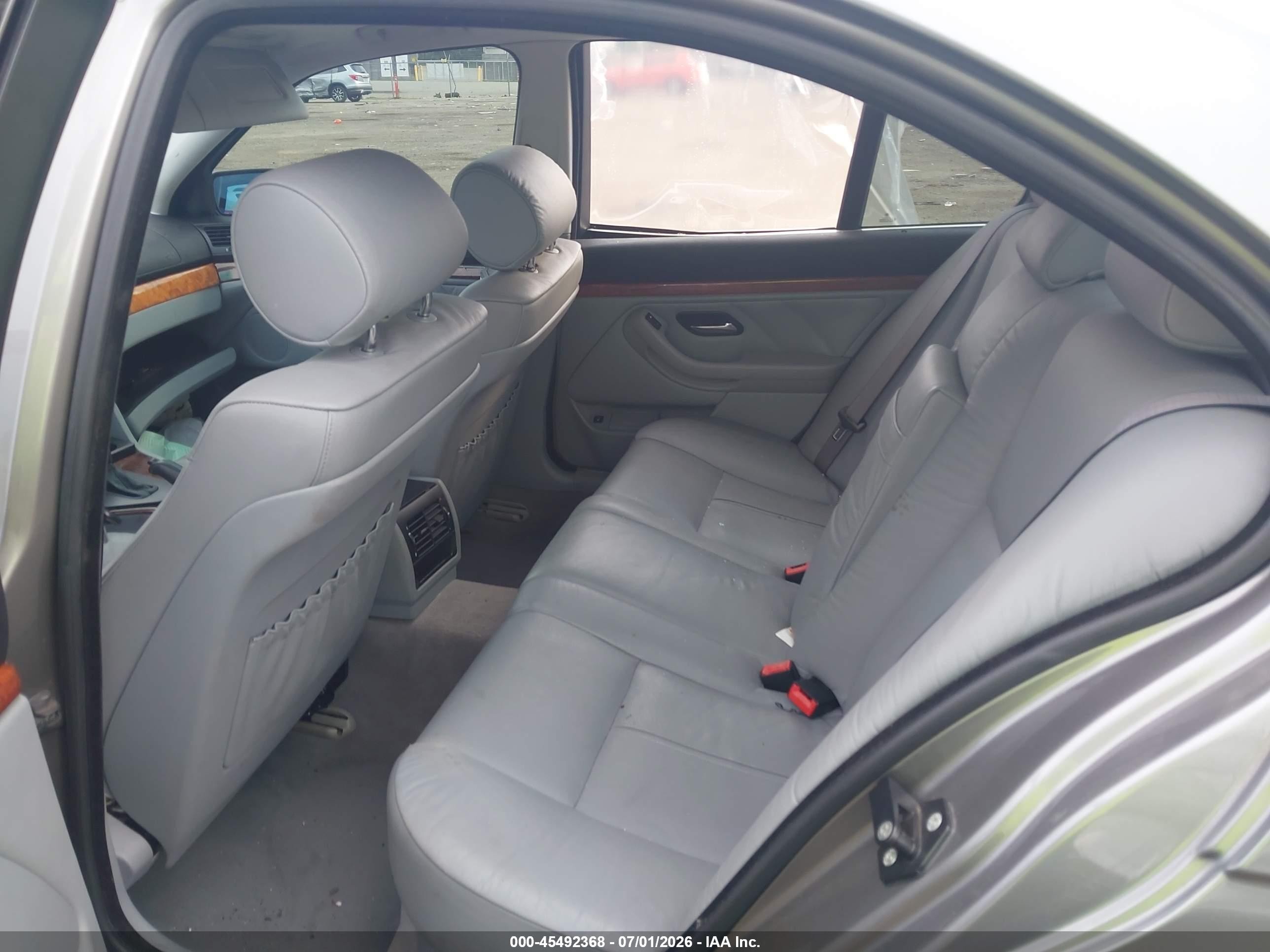 2002 Bmw 5 Series 530ia Gray vin: WBADT63472CH93115