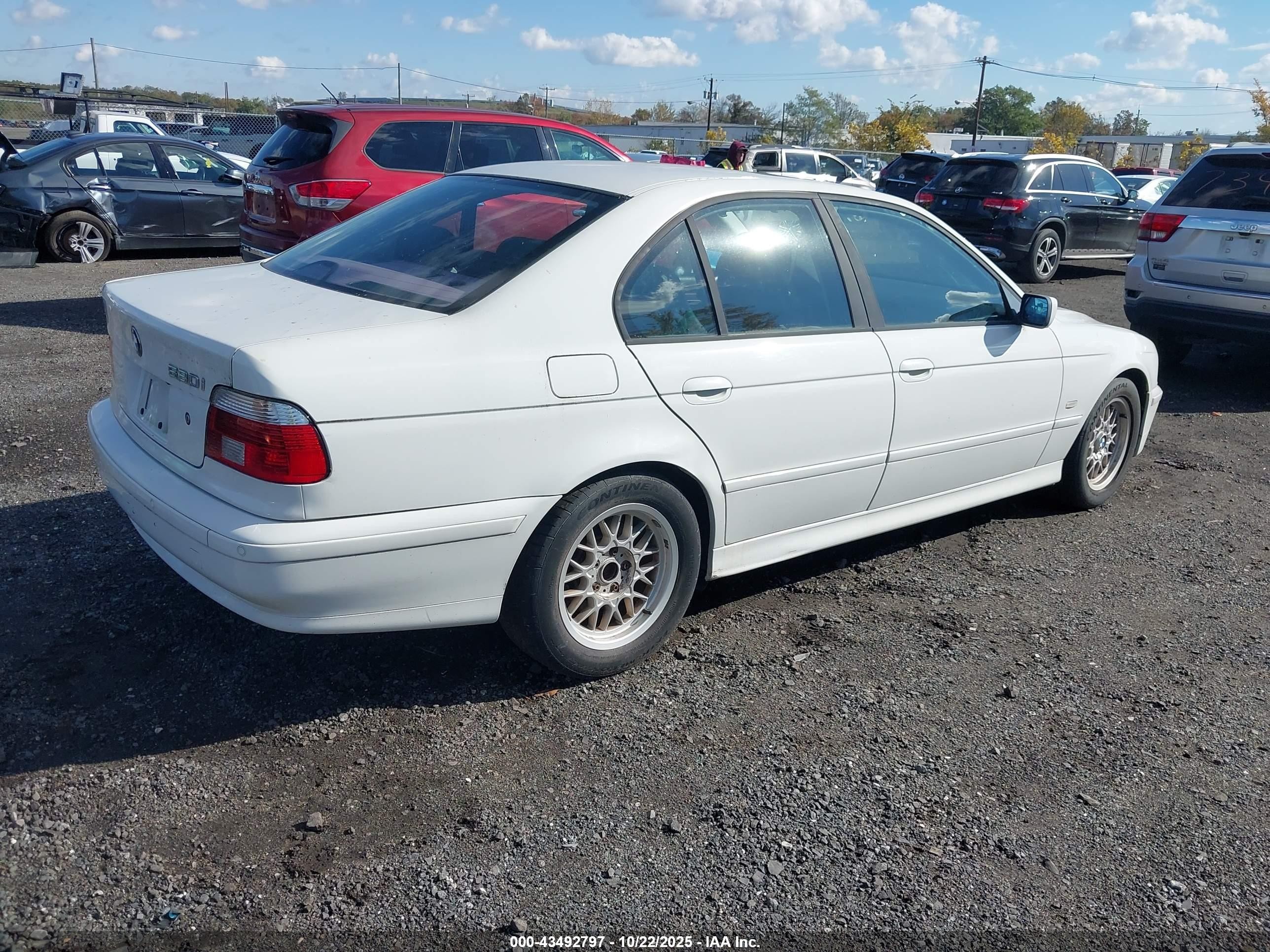 2003 Bmw 530ia   White vin: WBADT63473CK35831