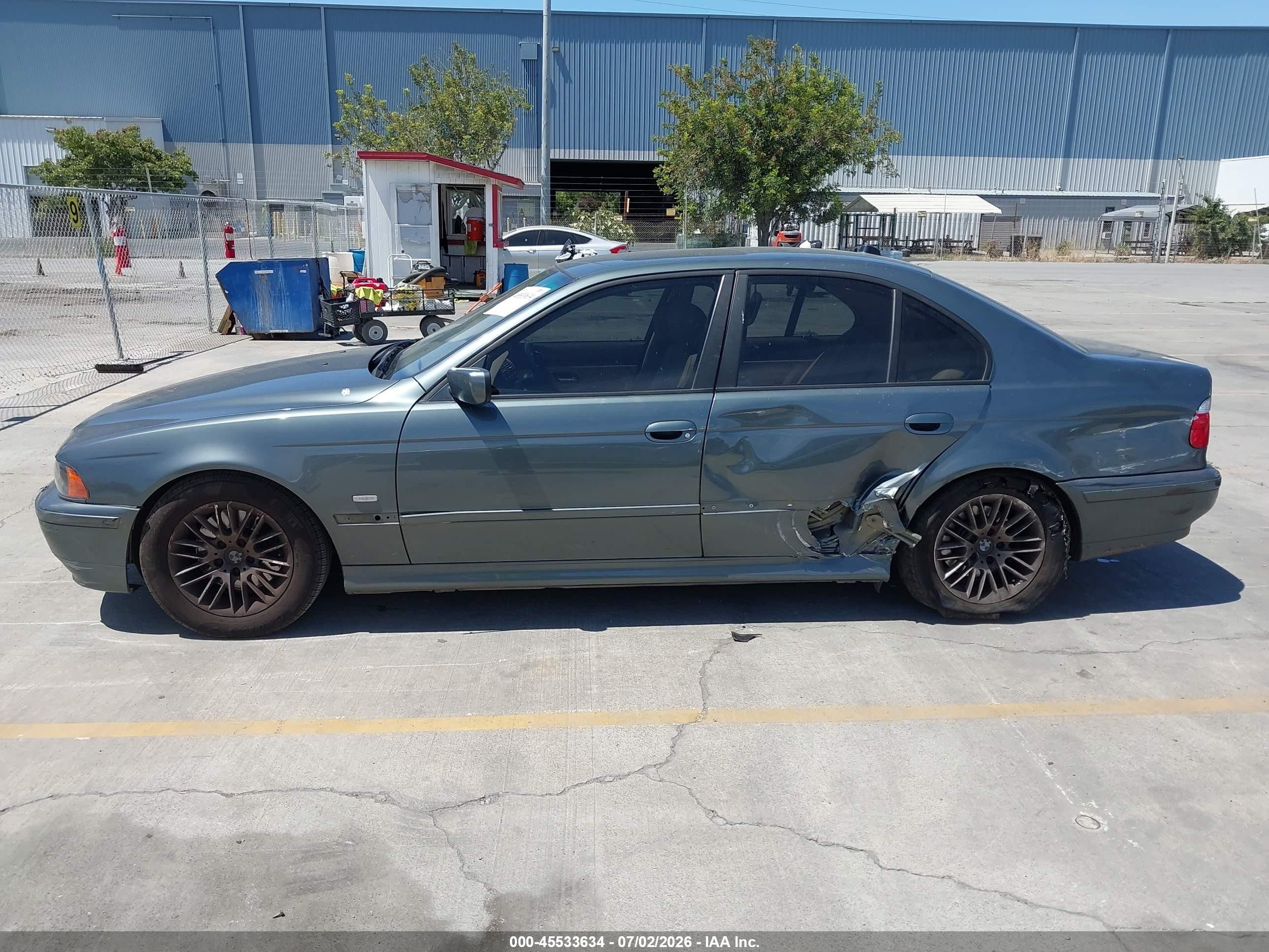 2003 Bmw 5 Series 530ia Gray vin: WBADT63473CK38163