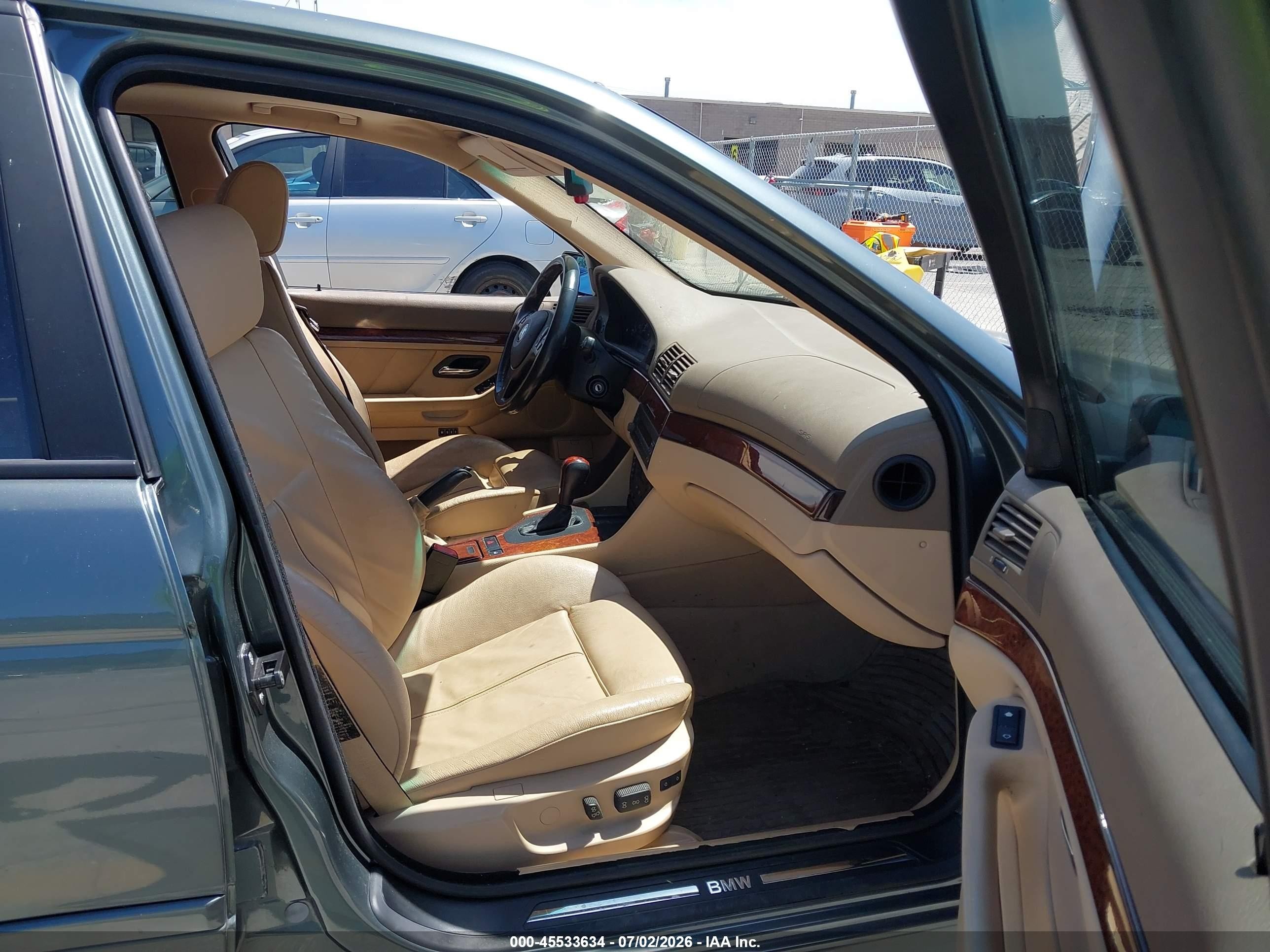 2003 Bmw 5 Series 530ia Gray vin: WBADT63473CK38163