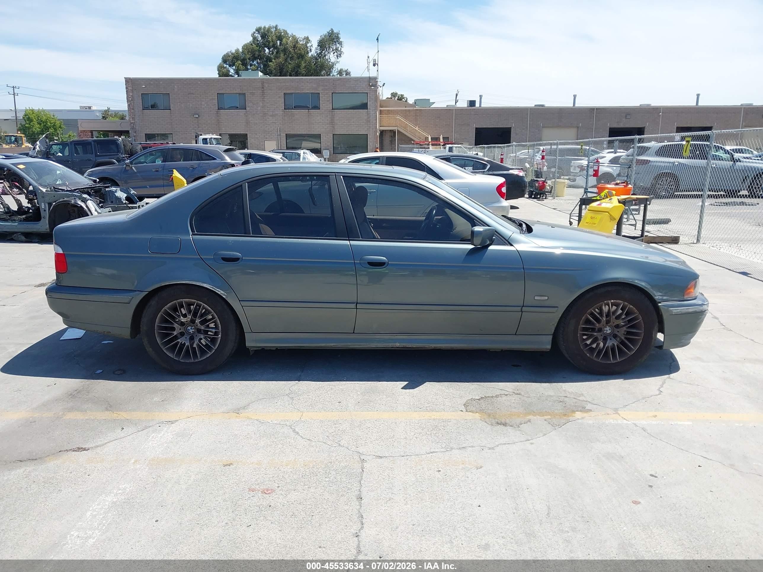 2003 Bmw 5 Series 530ia Gray vin: WBADT63473CK38163