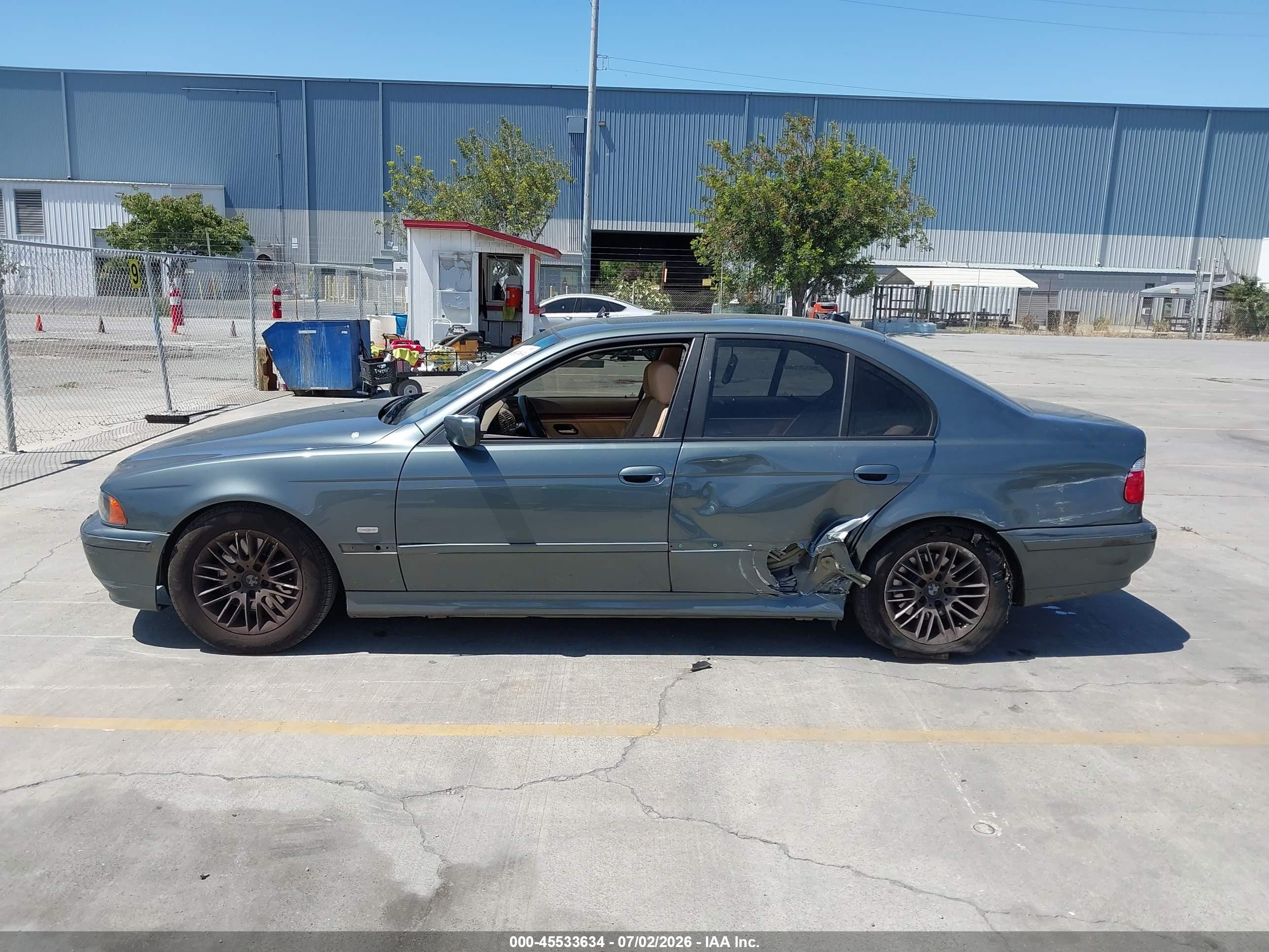 2003 Bmw 5 Series 530ia Gray vin: WBADT63473CK38163