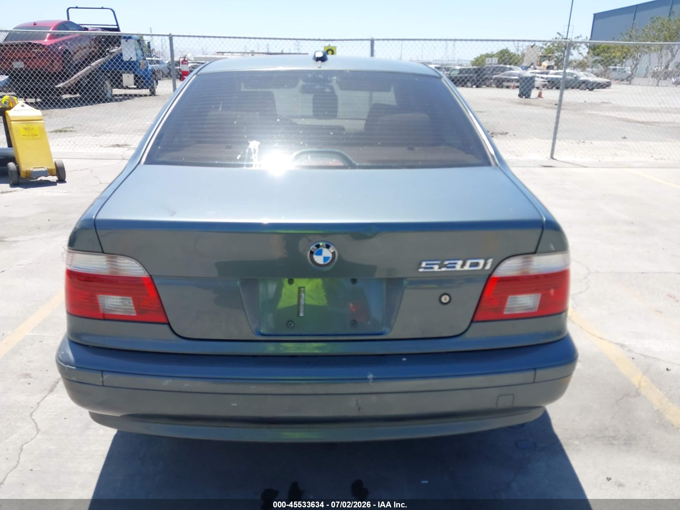 2003 Bmw 5 Series 530ia Gray vin: WBADT63473CK38163
