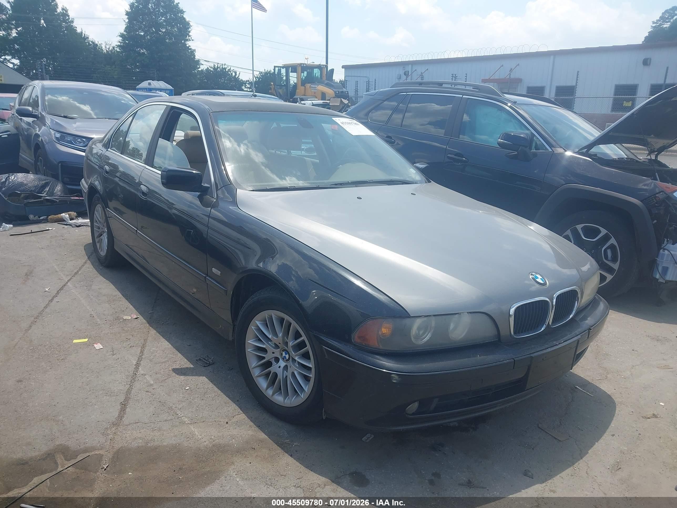 2003 Bmw 5 Series 530ia Black vin: WBADT63473CK41029