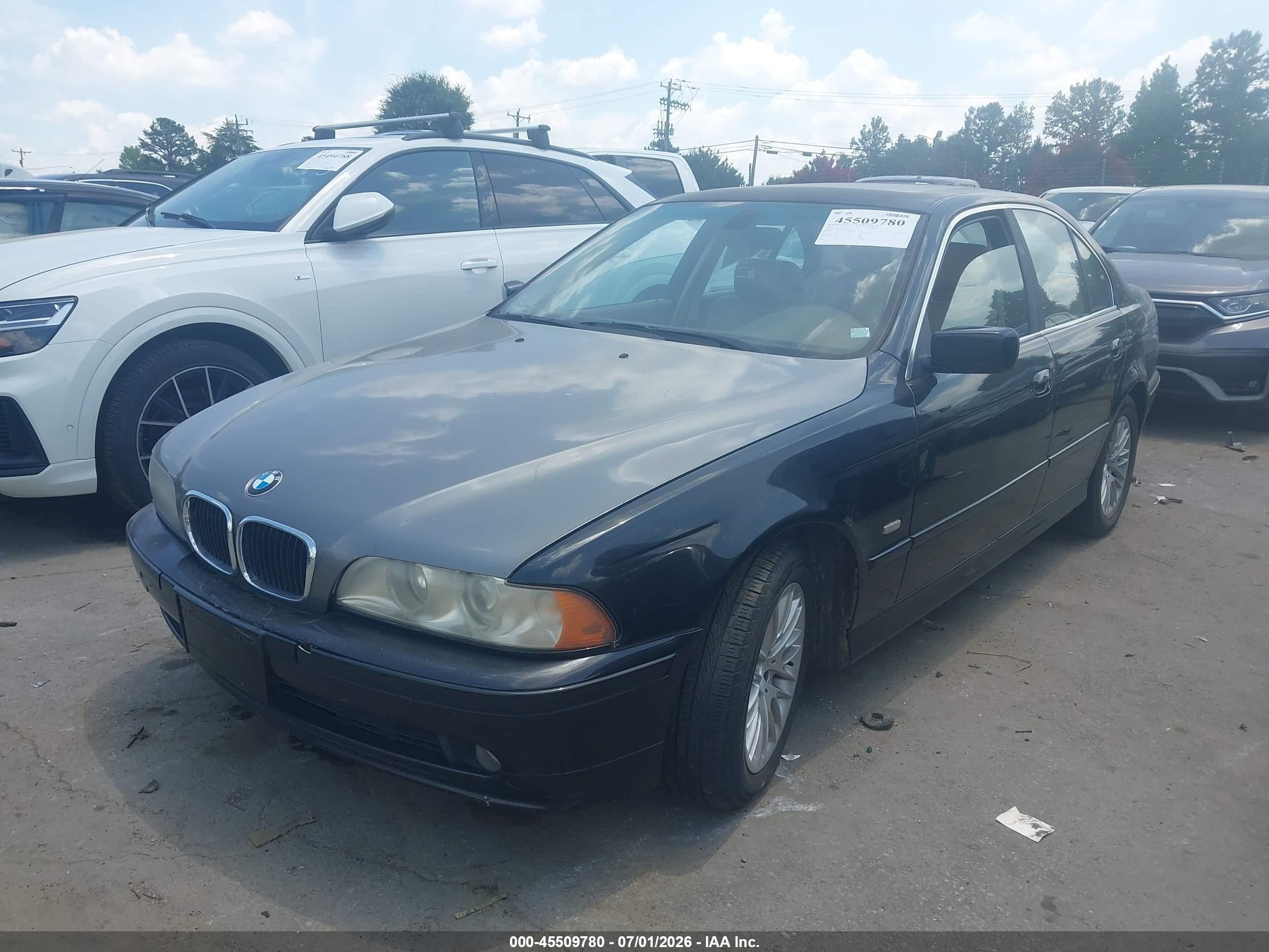 2003 Bmw 5 Series 530ia Black vin: WBADT63473CK41029