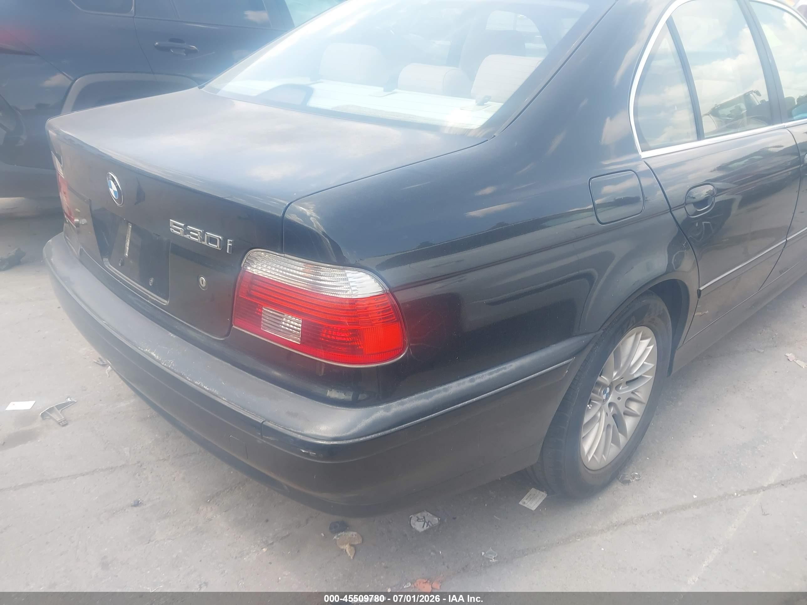 2003 Bmw 5 Series 530ia Black vin: WBADT63473CK41029