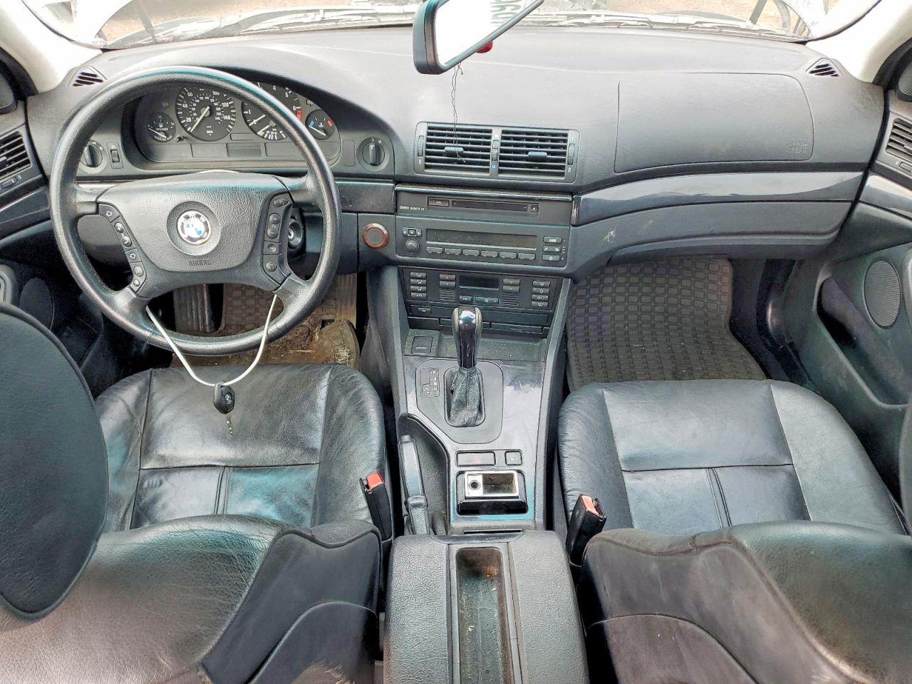 2002 Bmw 530 I Automatic Black vin: WBADT63482CH87548
