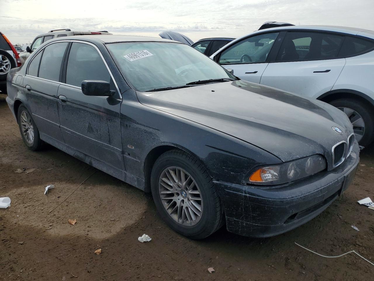 2002 Bmw 530 I Automatic Black vin: WBADT63482CH87548