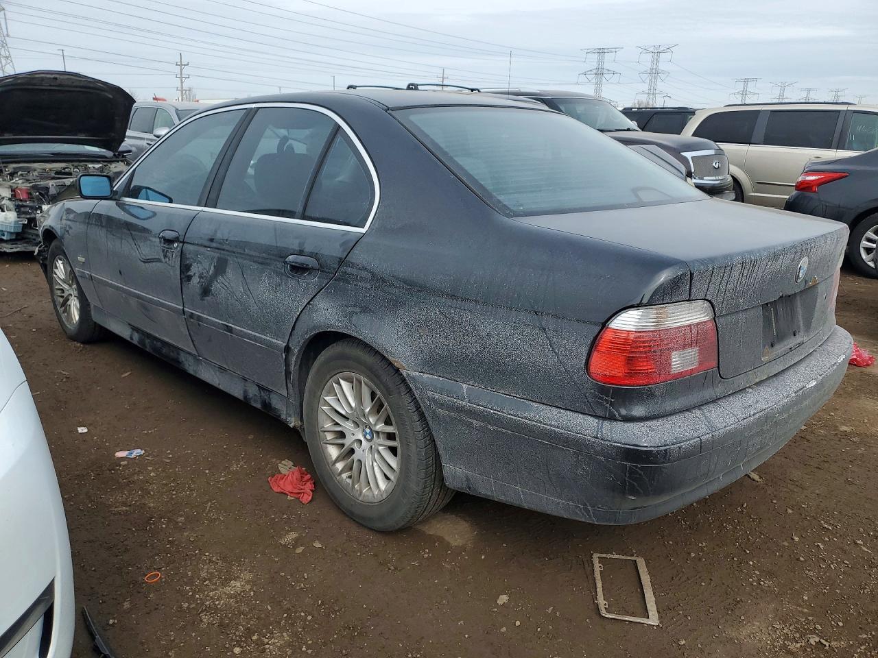 2002 Bmw 530 I Automatic Black vin: WBADT63482CH87548